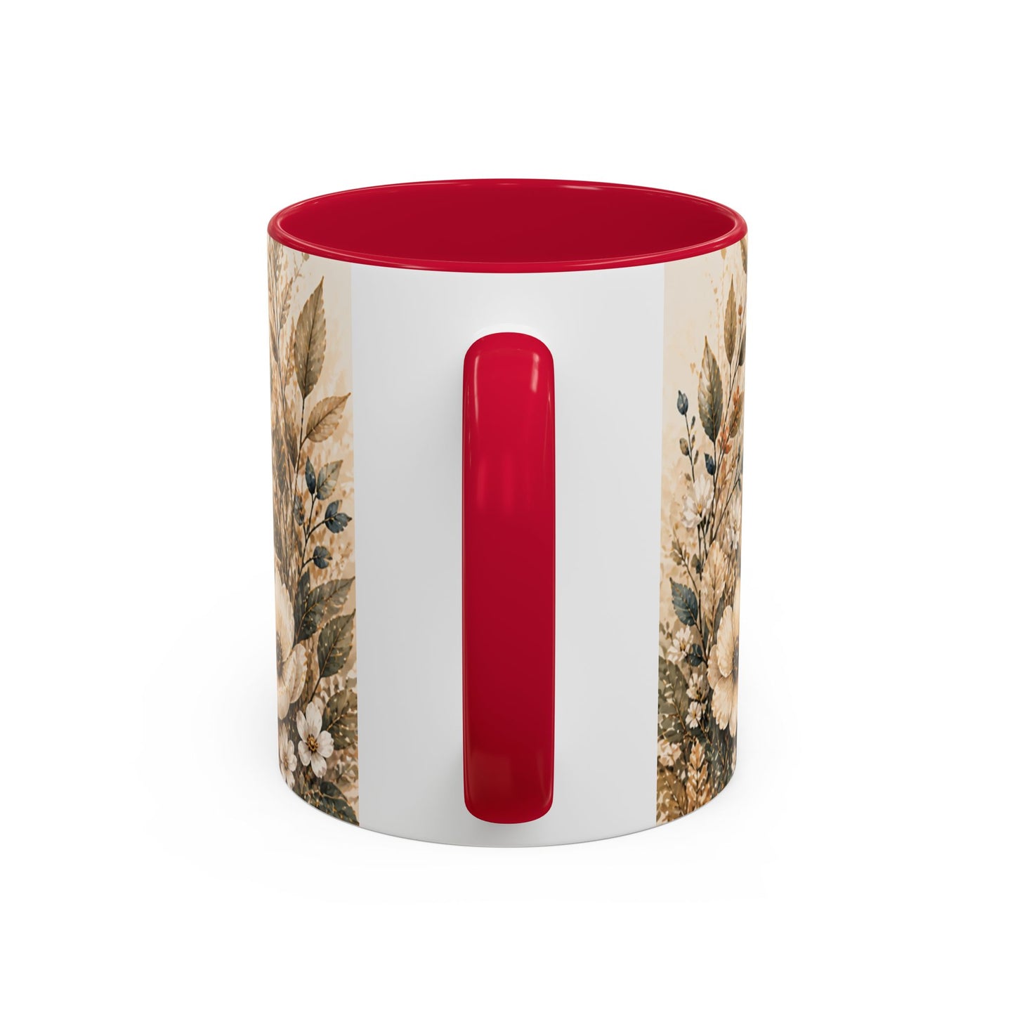 Tasse Renard Floral Bohème – Mug Renard Aquarelle avec Fleurs Sauvages et Papillons – Design Nature Chic 325ml