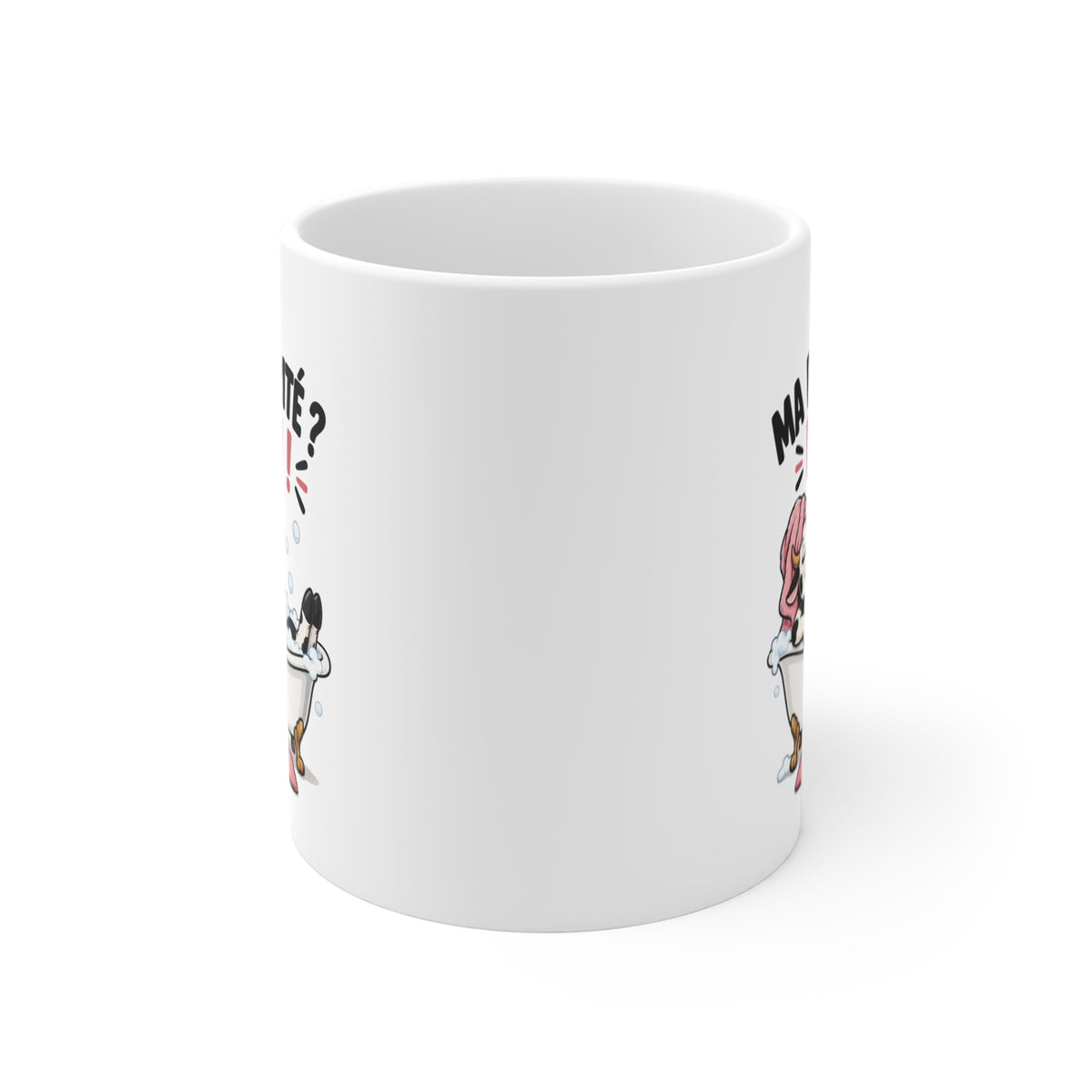 Mug Humour Femme – Ma Priorité Moi – Tasse Vache Détente Bain – Cadeau Drôle Femme Amie Collègue