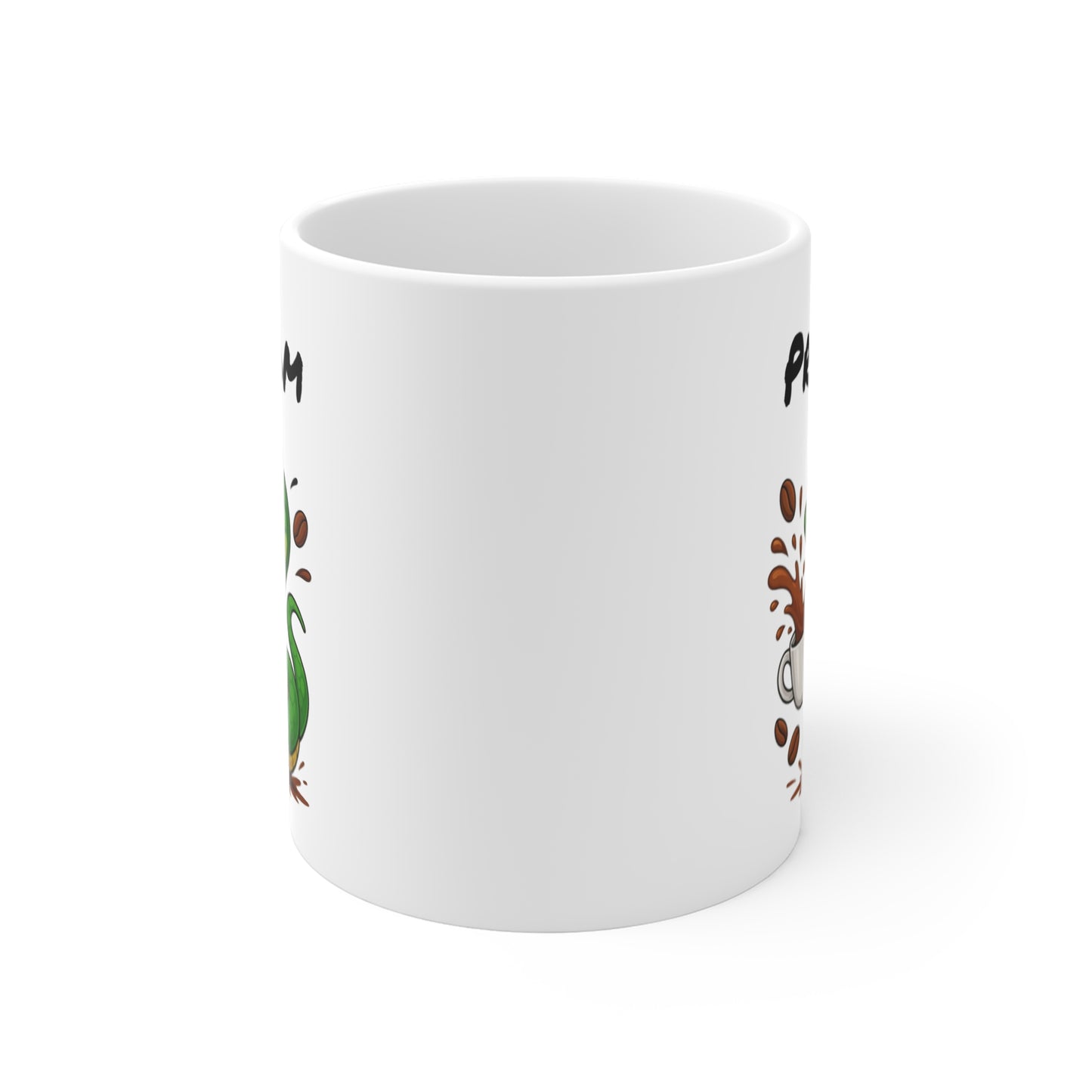 Tasse Personnalisable Serpent Café – Mug Prénom Animal Cartoon Céramique 325ml – Cadeau Original