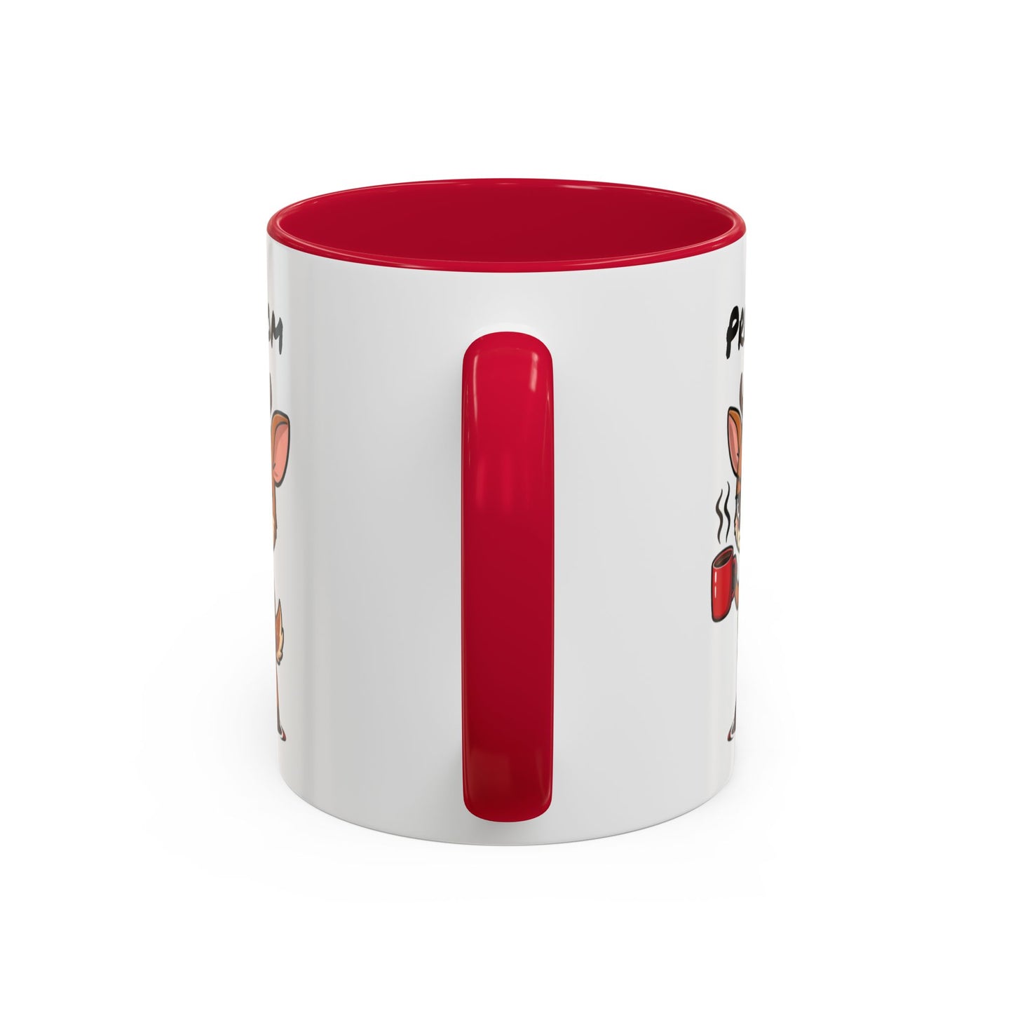 Mug Cerf Fatigué Personnalisable 325ml – Tasse Café Humoristique Prénom Cadeau Original Noir Bleu Rouge