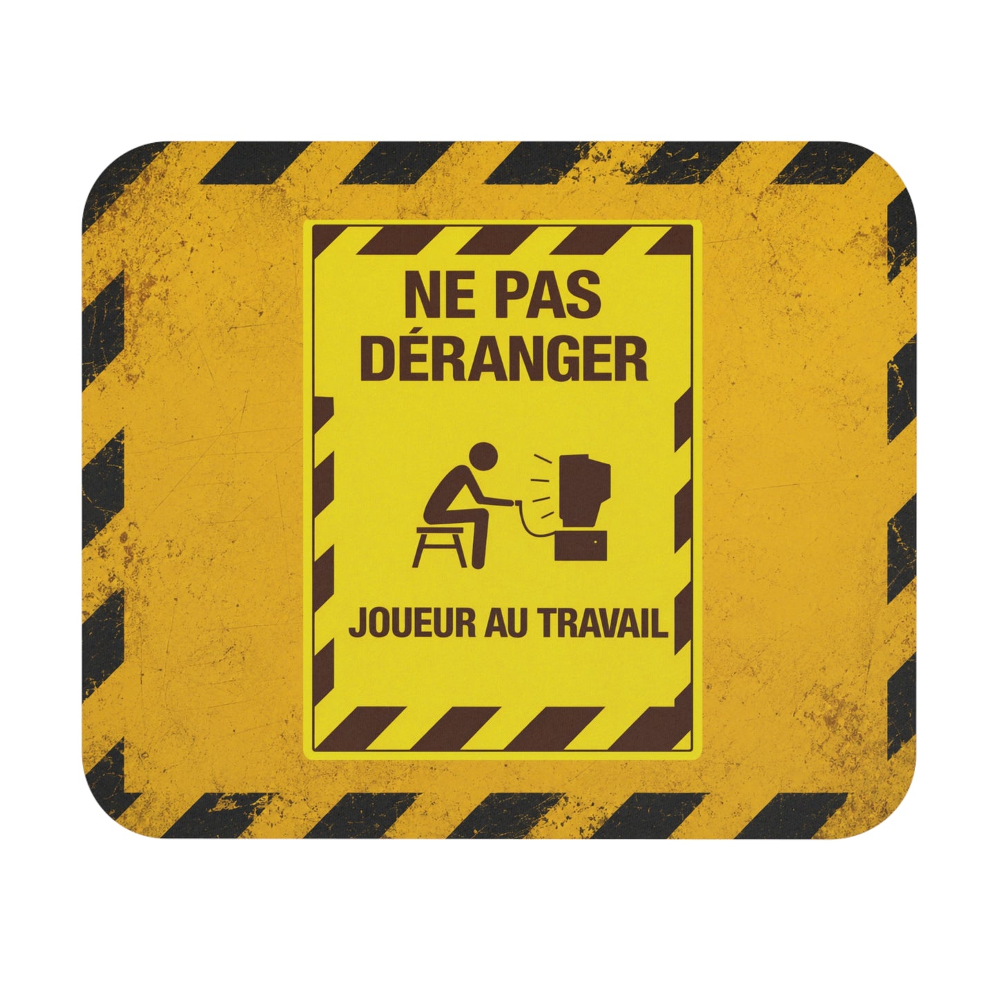 Tapis de Souris 22x18cm Ne Pas Déranger Joueur au Travail Gamer Humour Gaming Console PC Bureau Cadeau Geek