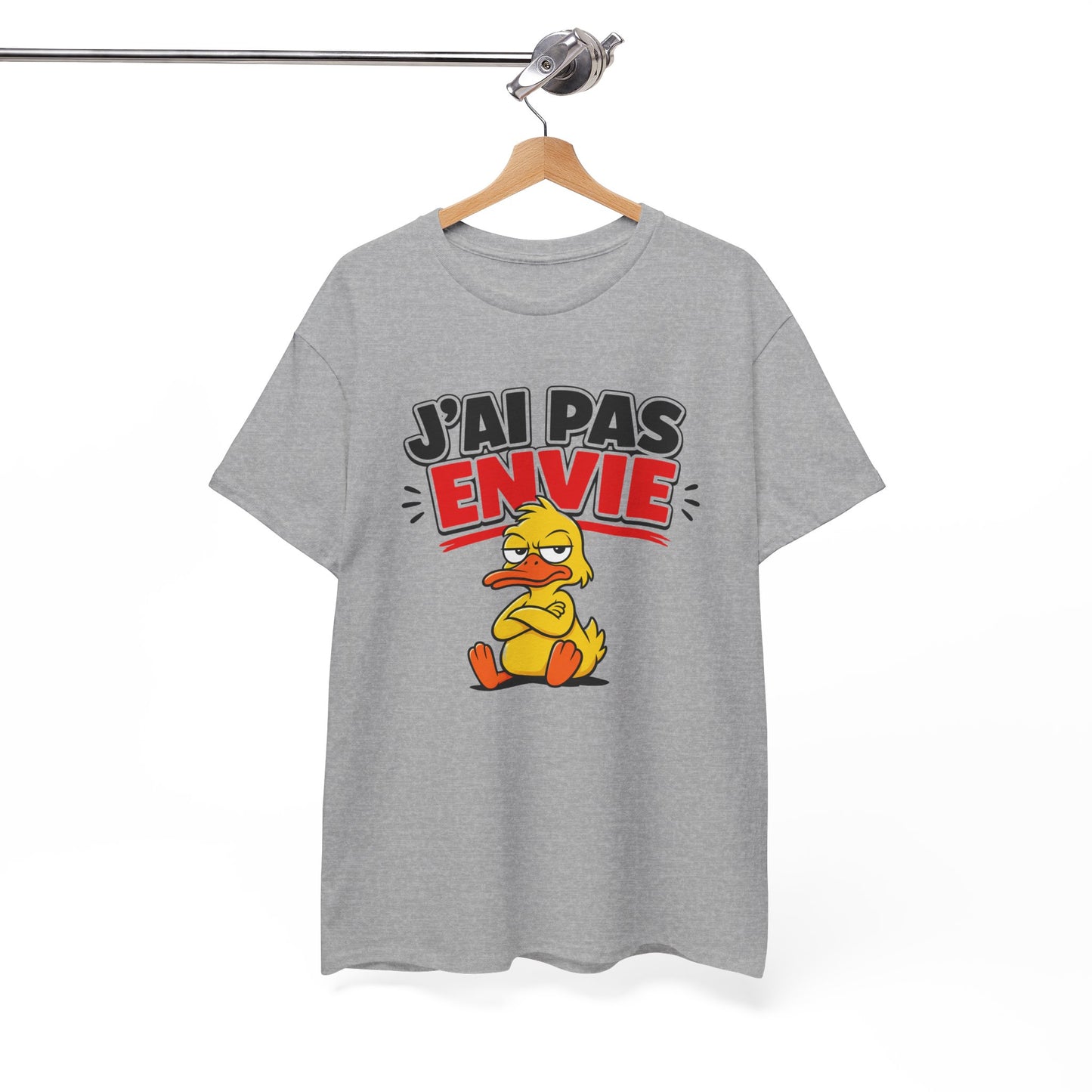 T-Shirt Humour Canard – J’ai Pas Envie – Tee Shirt Drôle Adulte Mauvaise Humeur Idée Cadeau