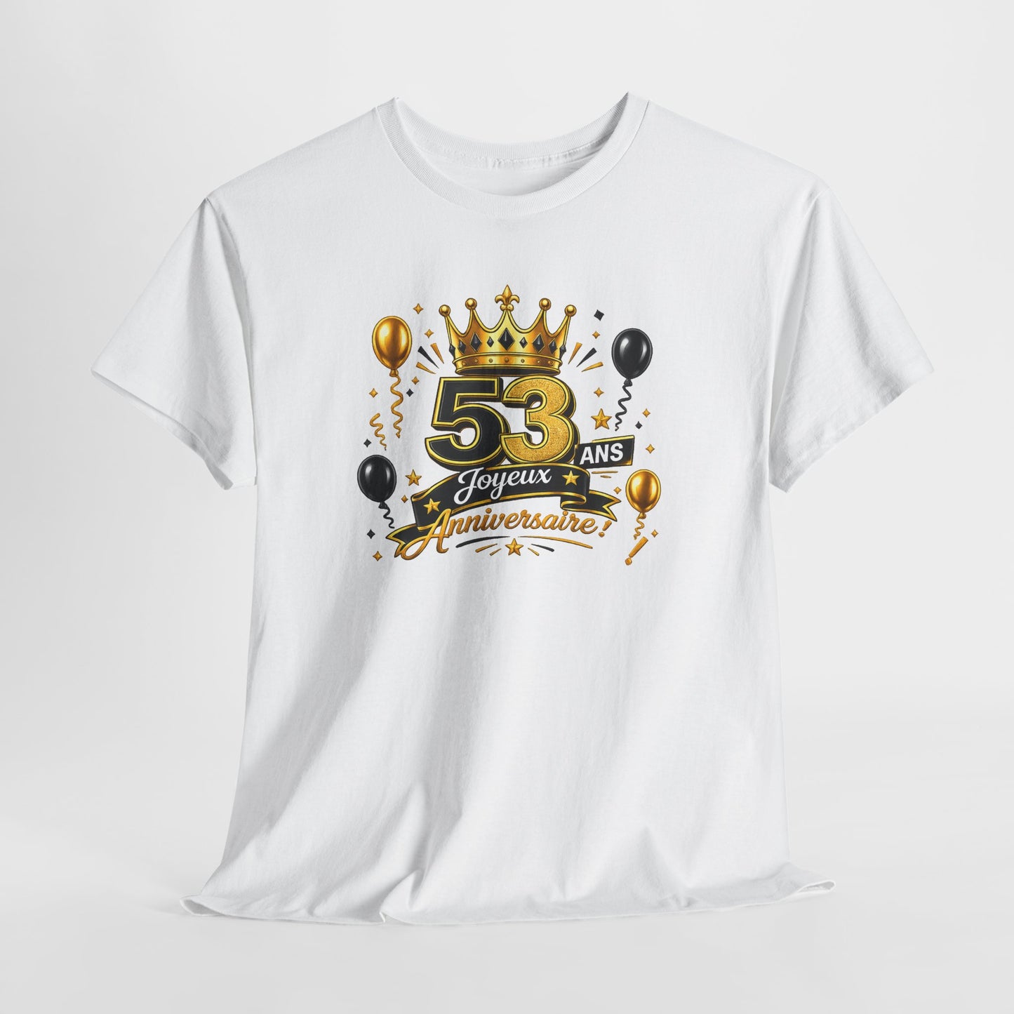 Tee Shirt Anniversaire 53 Ans Homme et Femme – Joyeux Anniversaire – Cadeau 53 Ans