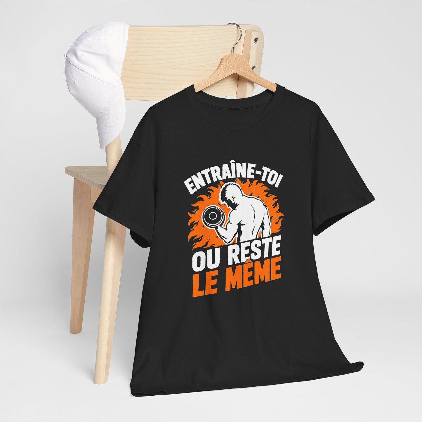 T-Shirt Homme Musculation Fitness – Entraînement Force Motivation Sport – Cadeau Muscu Homme