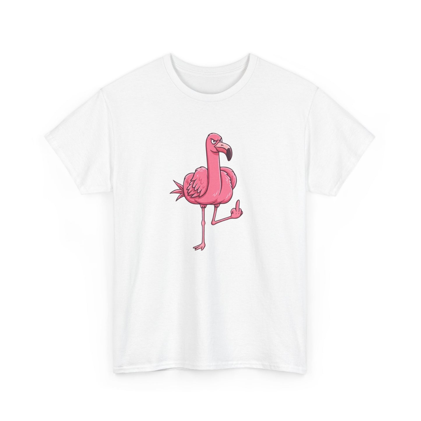 T-Shirt Flamant Rose Rebelle – Design Humour Insolent – Tee-Shirt Fun et Provocateur