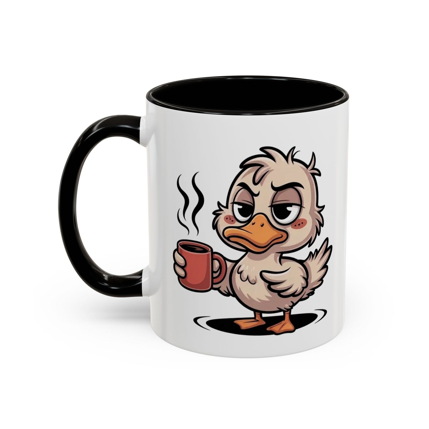 Tasse Canard Café Fatigue 325ml – Mug Céramique Humour Réveil Matin Cadeau Original