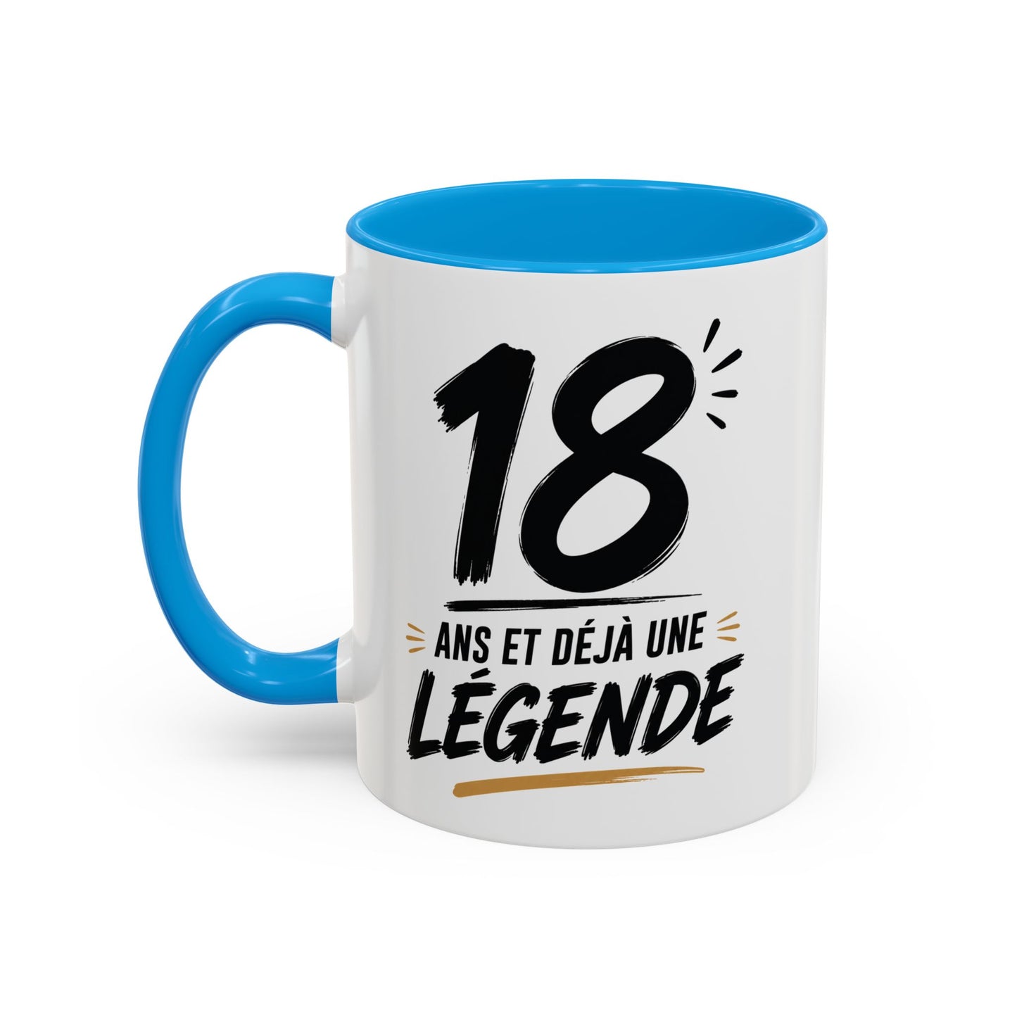 Tasse 18 Ans et Déjà une Légende – Mug Anniversaire  Homme Femme – Cadeau Original  325 ml