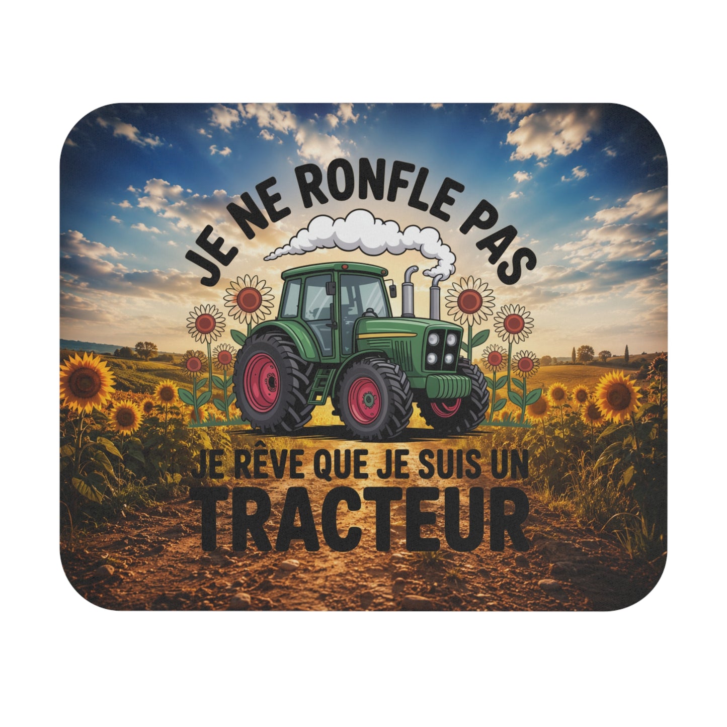 Tapis de Souris 22x18cm Je Ne Ronfle Pas Je Rêve Que Je Suis Un Tracteur – Humour Agriculteur – Cadeau Passion Tracteur Ferme Homme Femme – Bureau Gaming