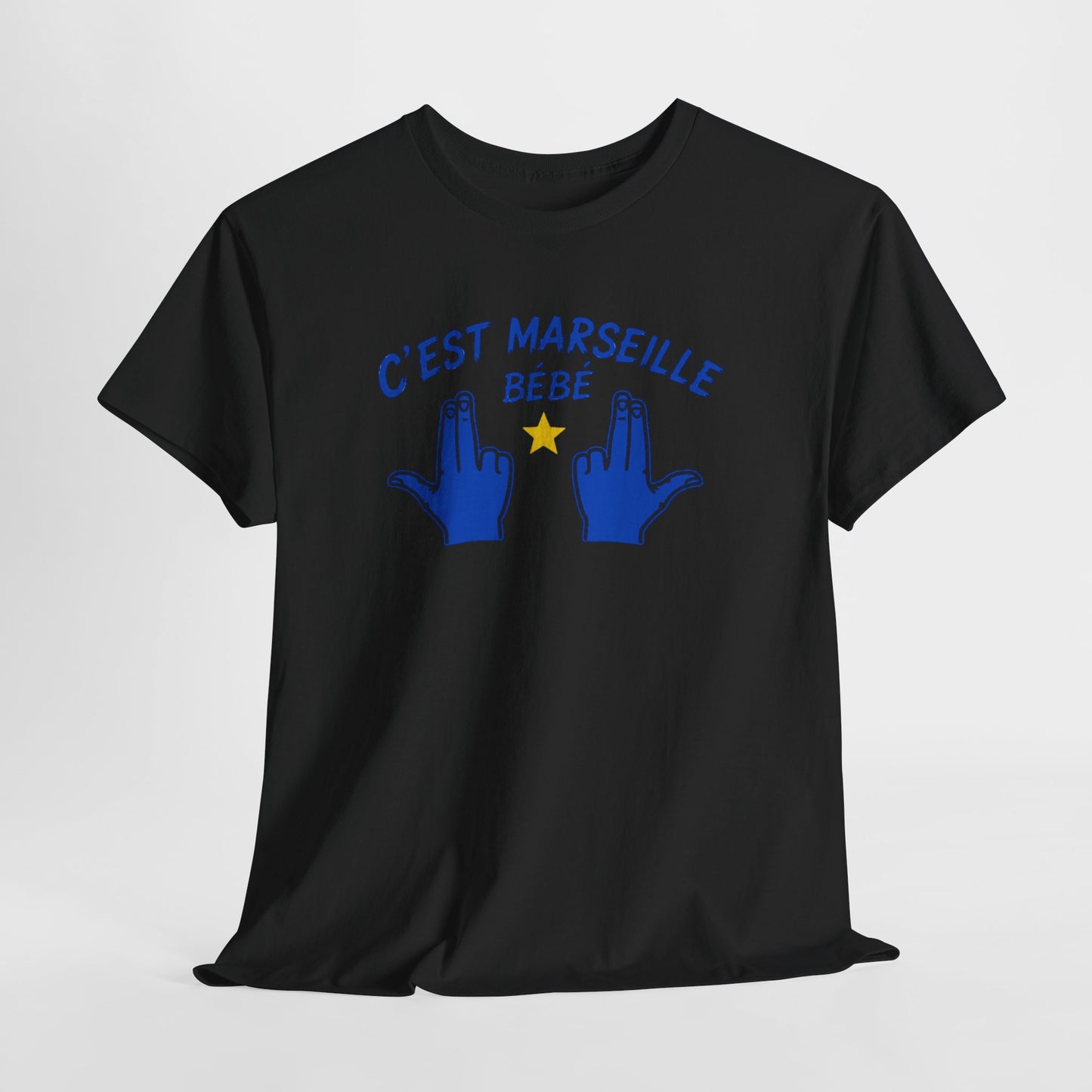 T-Shirt Humour Marseillais Homme Femme – C’Est Marseille Bébé – Tee Shirt Marseille Accent Sud Supporter