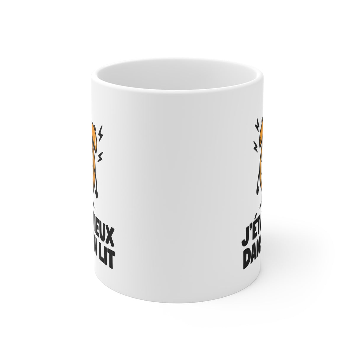 Mug Humour Sommeil – J’étais Mieux Dans Mon Lit – Tasse Réveil Fatigué – Cadeau Drôle Homme Femme