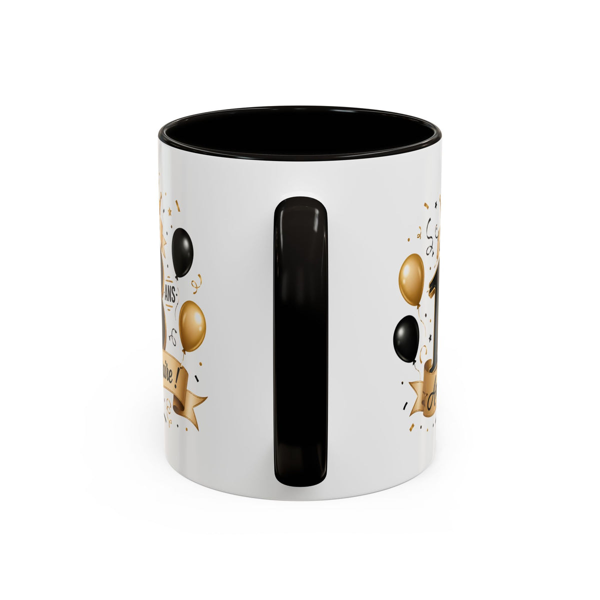 Mug Joyeux 18 Ans – Tasse Anniversaire 18 Ans – Cadeau Original pour Femme Homme – Idée Cadeau 18e Anniversaire Noir Bleu Rouge