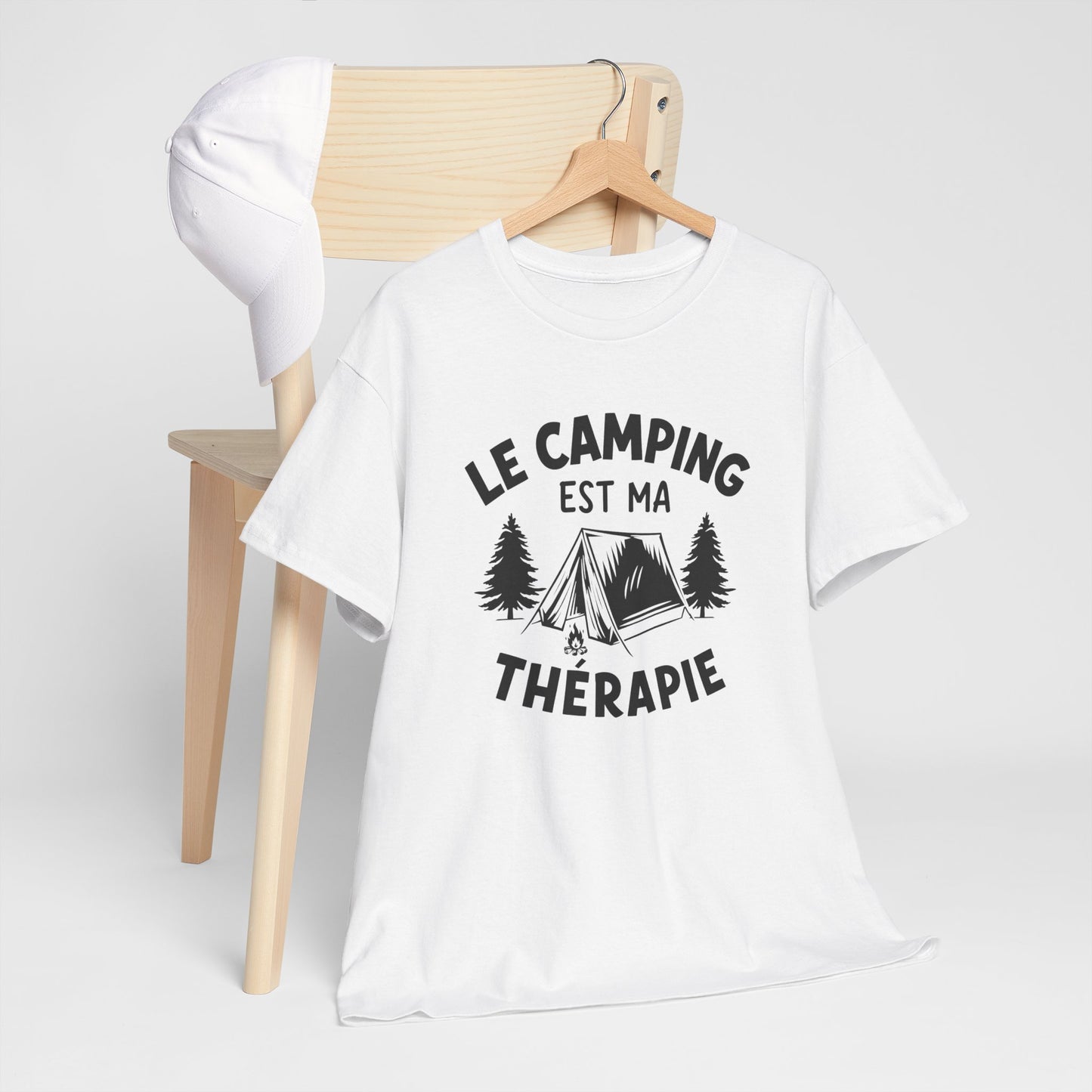 Tee Shirt Camping Homme Femme – Humour Campeur Plein Air Nature – Idée Cadeau Passion Camping Tente Randonnée