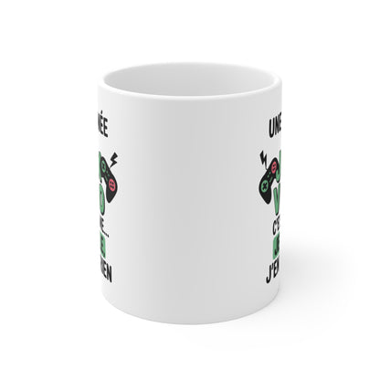 Tasse Humour Jeux Vidéo – Mug Gamer Citation Drôle – Cadeau Geek Manette Retro 325ml