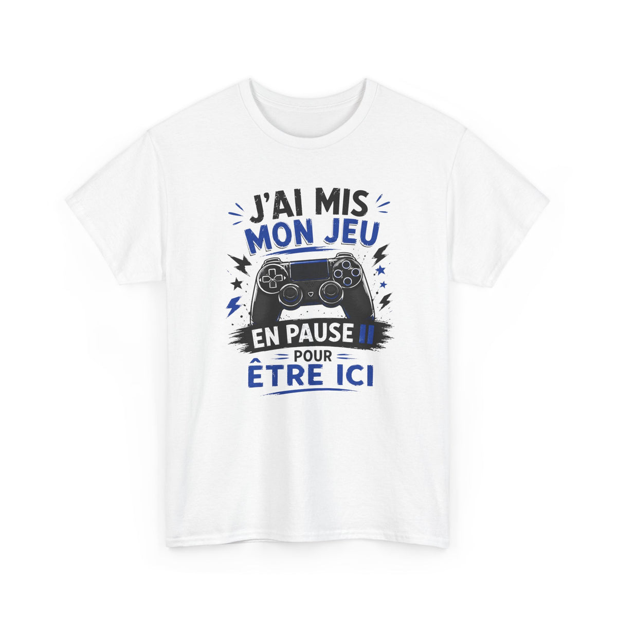 Tee-Shirt Gamer Homme et Femme – Humour Gaming Manette Jeu Vidéo – Cadeau Original Geek Passionné de Jeux Vidéo