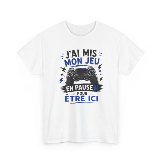 Tee-Shirt Gamer Homme et Femme – Humour Gaming Manette Jeu Vidéo – Cadeau Original Geek Passionné de Jeux Vidéo