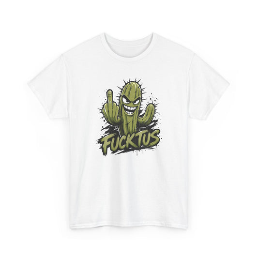 Tee Shirt Humour Homme – Cactus Fucktus Doigt d’Honneur – T-Shirt Drôle Provocateur Cadeau Homme