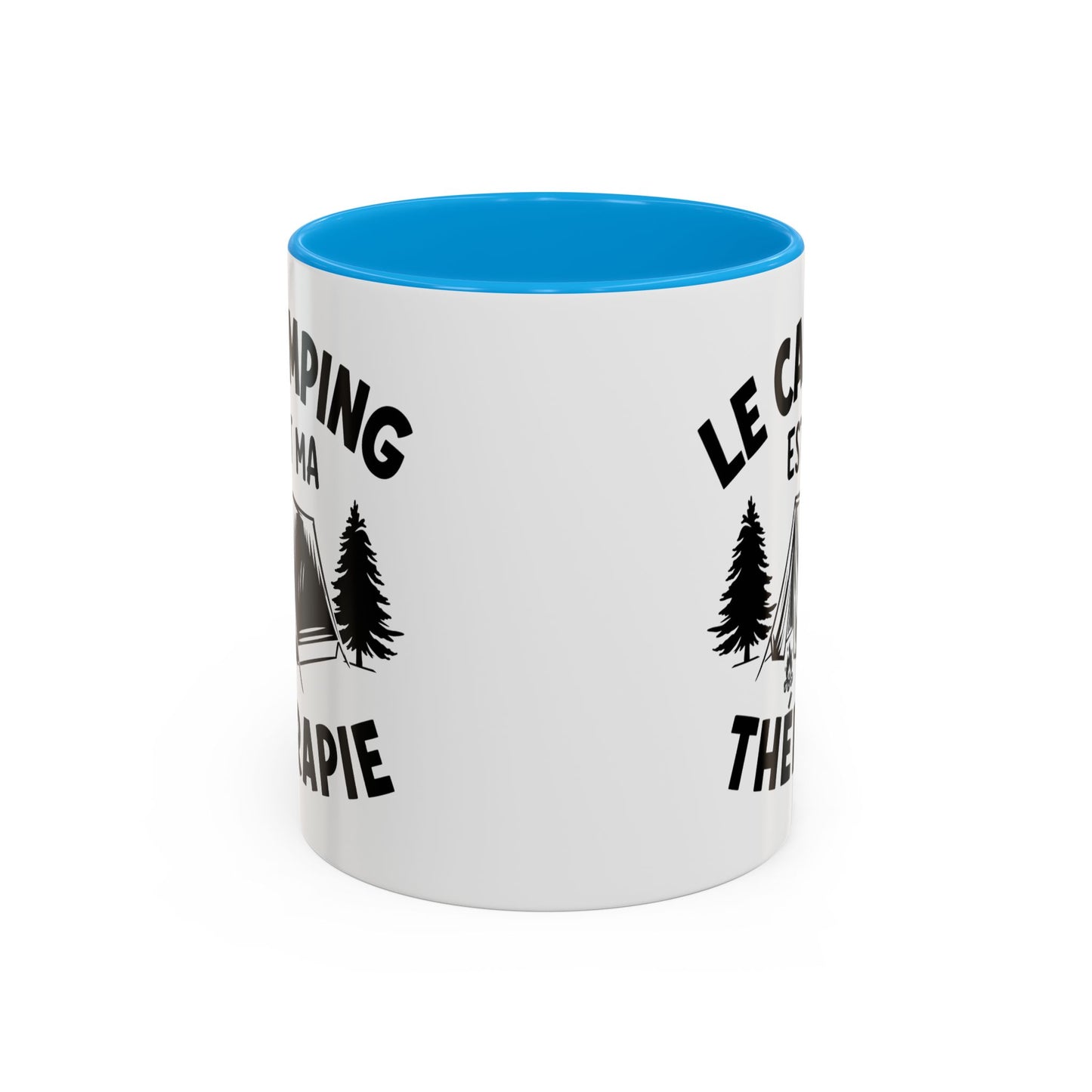 Tasse Camping Homme et Femme – Le Camping est ma Thérapie – Mug Humour Nature Plein Air – Cadeau Original pour Campeur – 325 ml