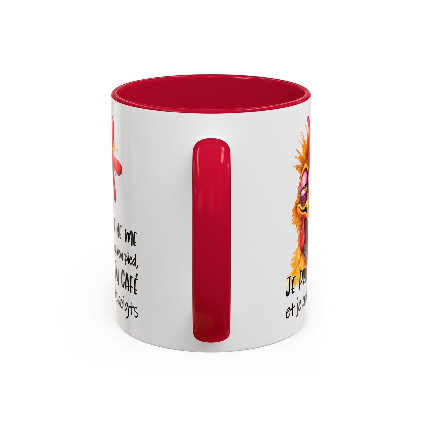 Tasse Je Ne Me Lève Pas Du Bon Pied Je Prends Du Café – Mug Humour Matin Drôle 325ml