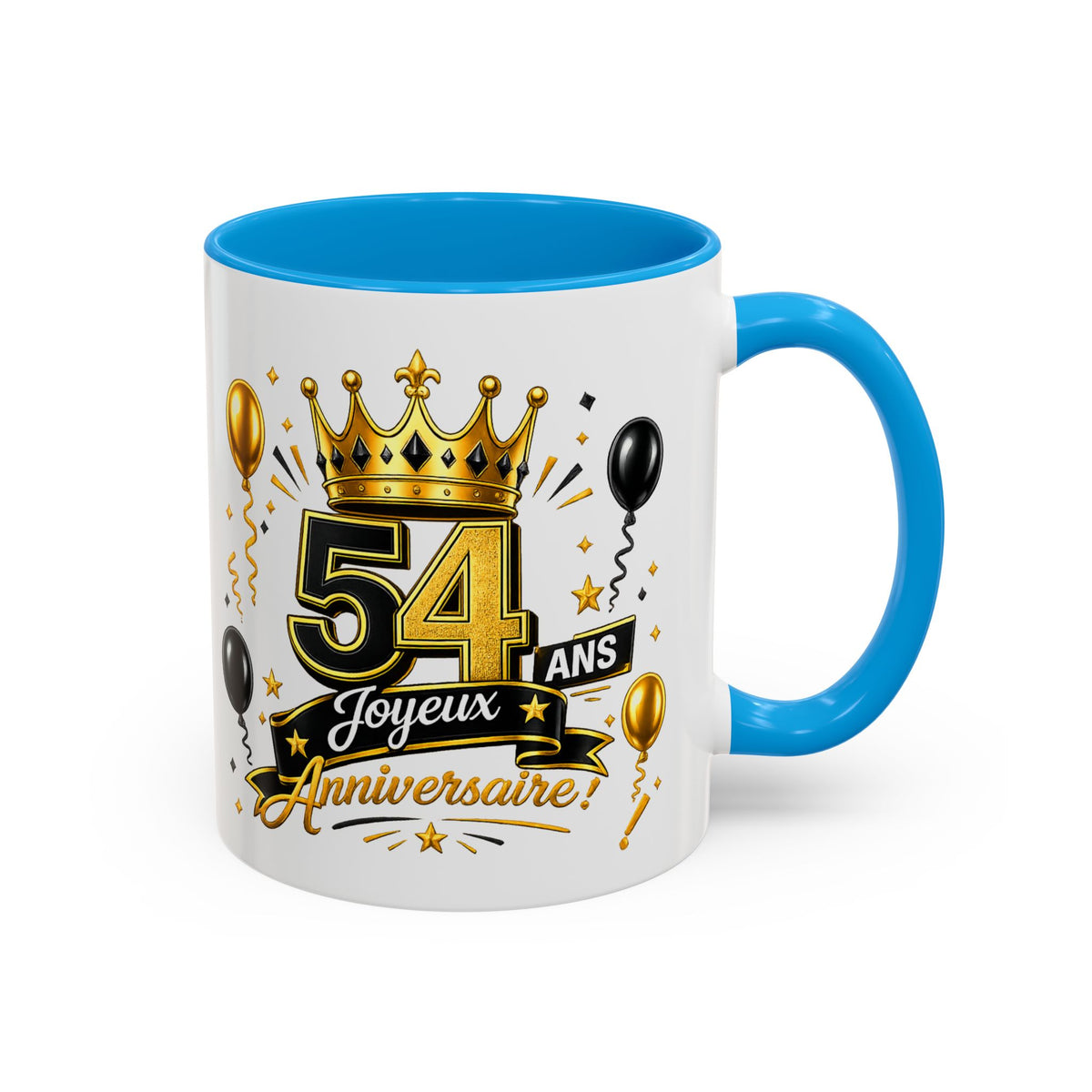 Mug Joyeux 54 Ans – Tasse Anniversaire 54 Ans – Cadeau Original pour Femme Homme – Idée Cadeau 54e Anniversaire