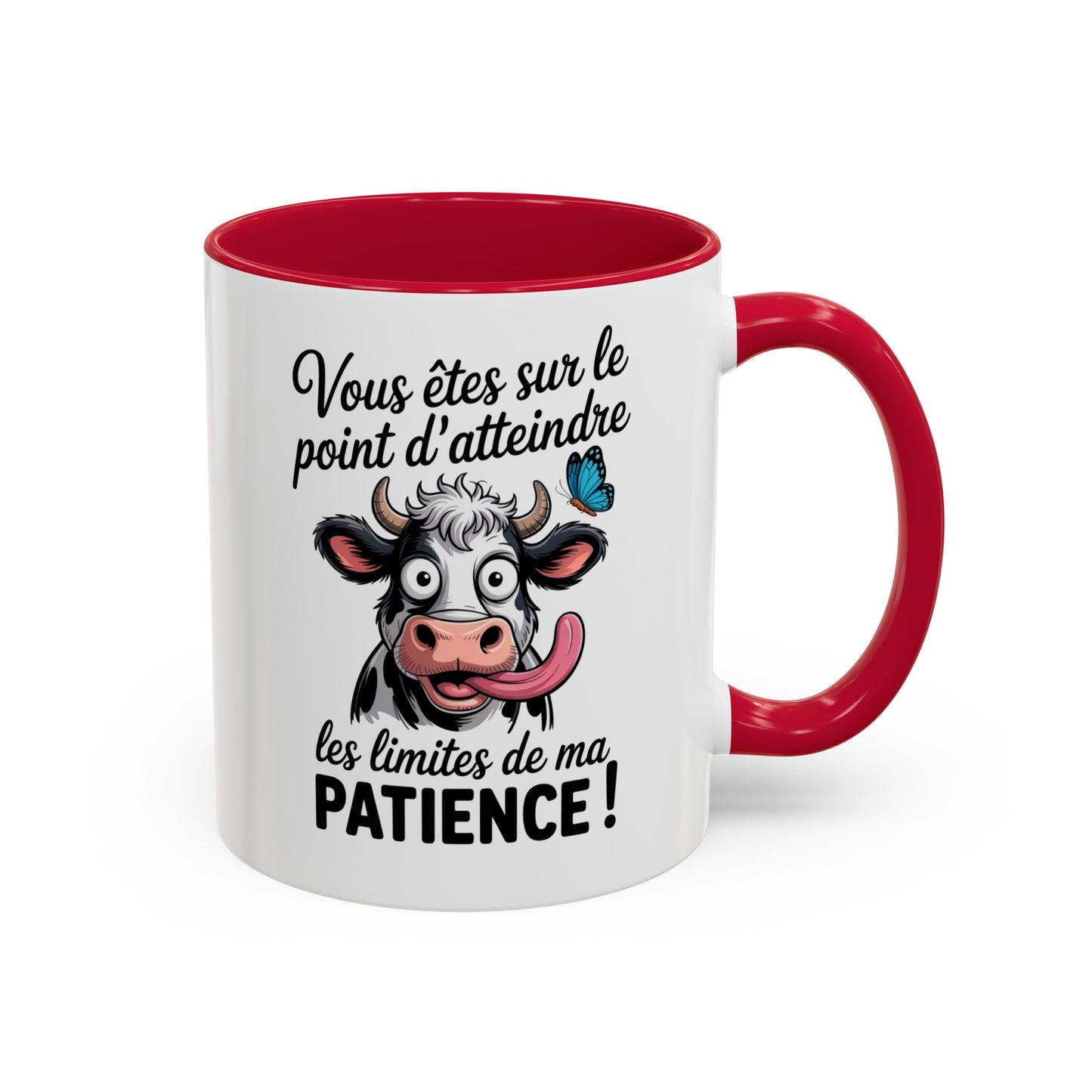 Mug Vache Humoristique – Tasse Animal Drôle Citation J’Peux Pas J’ai – Cadeau Fun Original Homme Femme