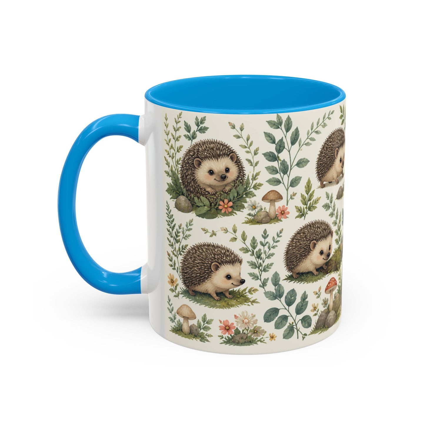 Tasse Hérisson Mignon – Mug Nature et Forêt – Design Animalier Doux et Aquarelle – Céramique 325ml