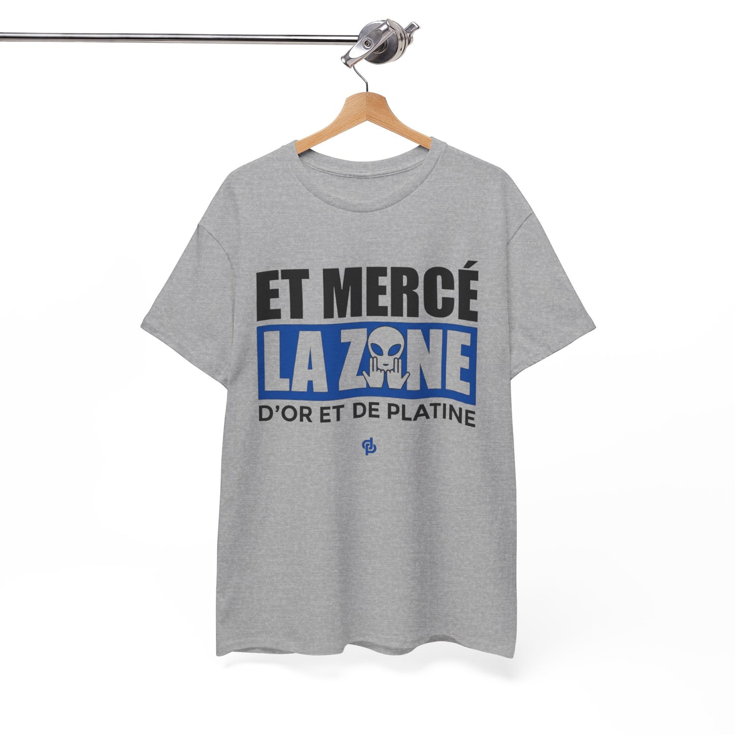 T-Shirt Merci La Zone Humour Rap Français Homme – Design Urbain Style Marseille – Tee Shirt Streetwear Fan Musique Urbaine Team JuL