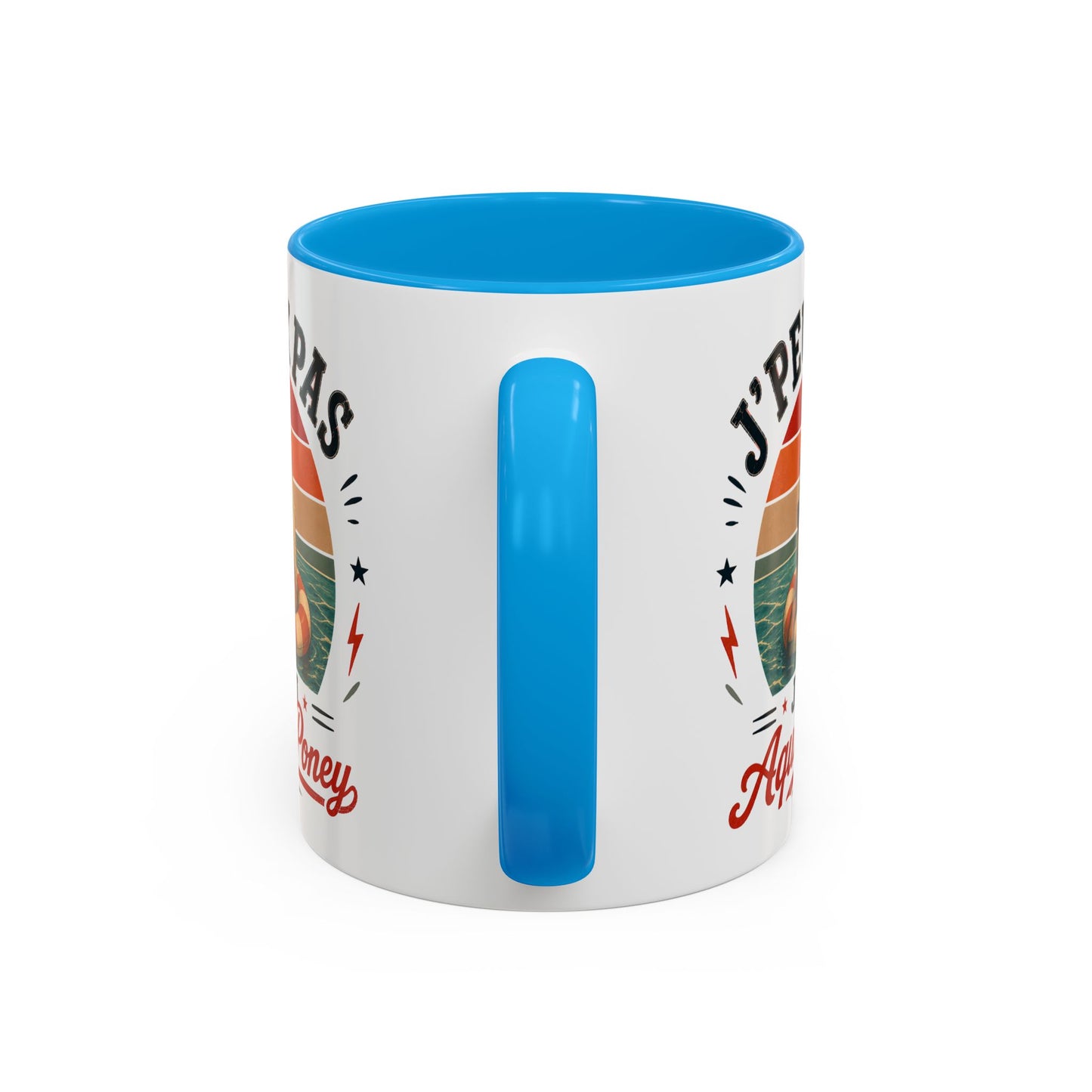 Tasse J’Peux Pas J’Ai Aqua Poney – Mug Humour Vintage avec Poney – Cadeau Drôle Homme Femme 325ml