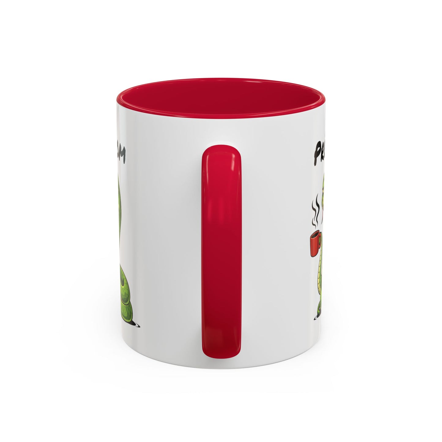 Tasse Serpent Fatigué avec Café – Mug Humour Reptile – Illustration Animal Mignon 325ml