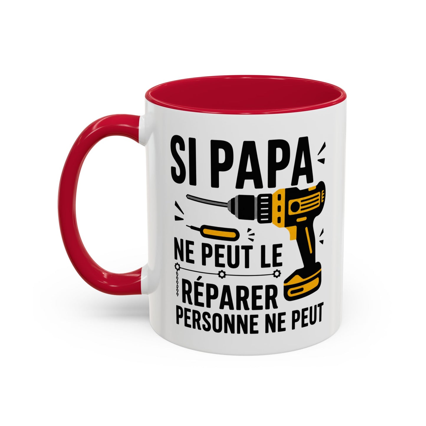 Tasse Si Papa Ne Peut Le Réparer Personne Ne Peut – Mug Humour Bricolage – Cadeau Papa Bricoleur 325ml