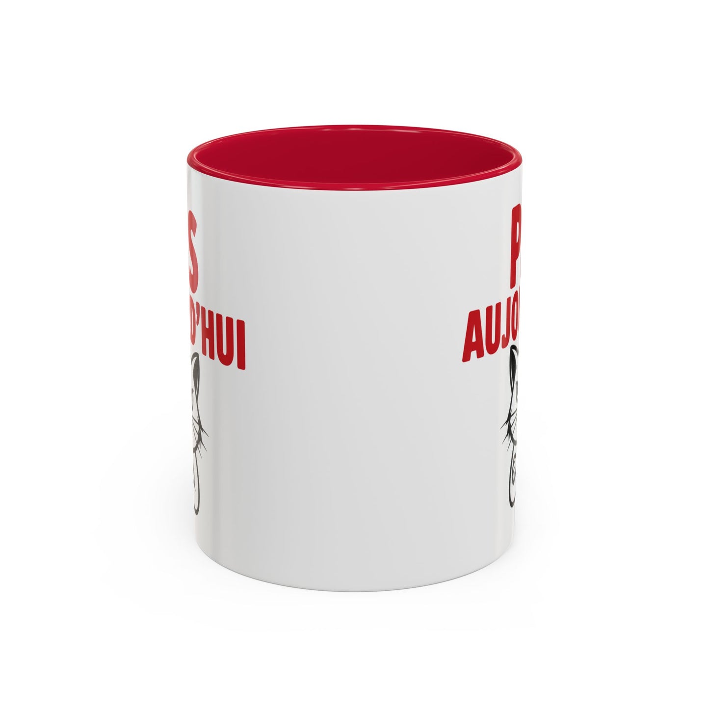 Mug  Chat Humoristique Pas Aujourd’hui – Tasse Café Drôle Anti Motivation – Cadeau Humour Bureau 325ml