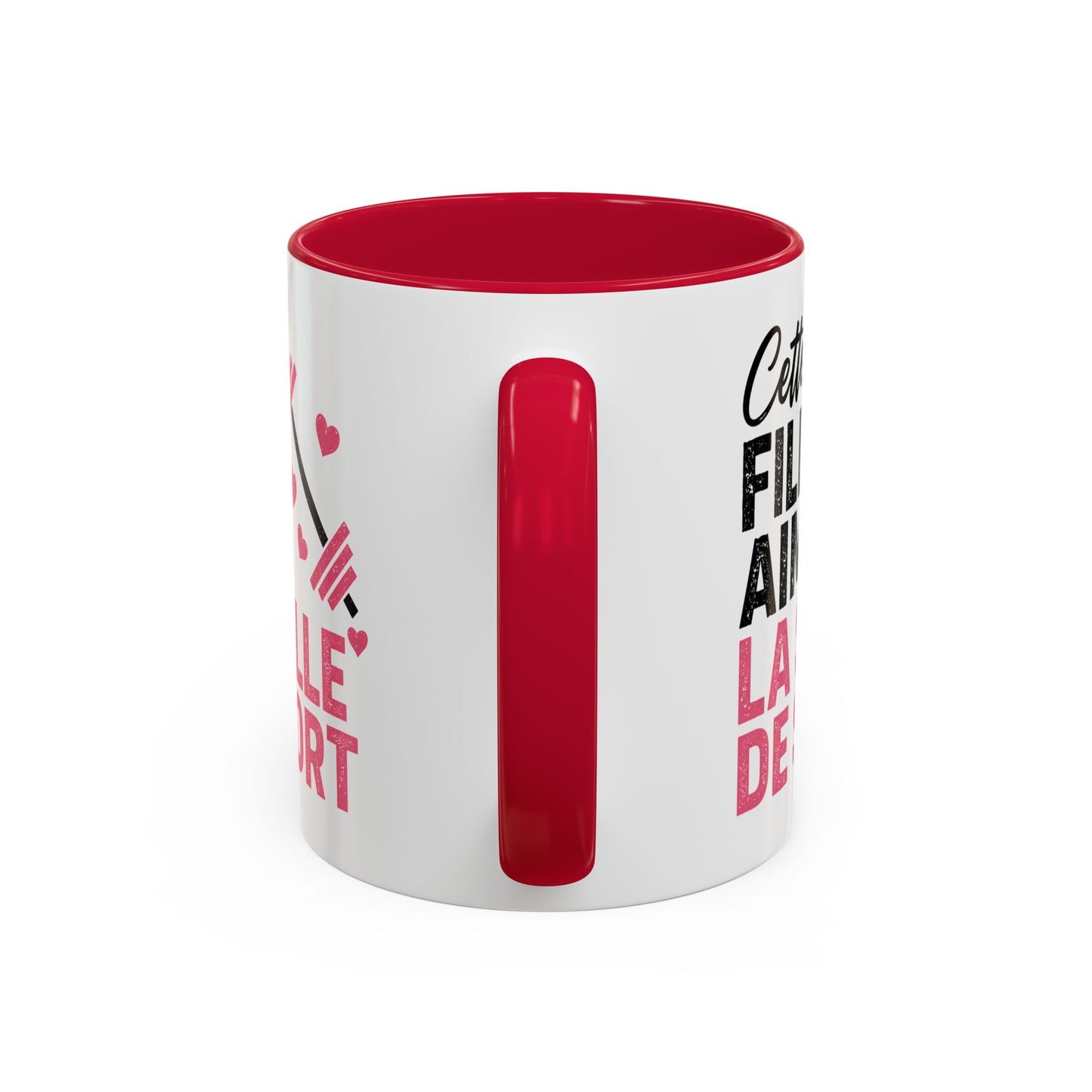 Mug Femme Fitness – Tasse Musculation Haltères – Cadeau Original Sportive, Gym Entraînement Bodybuilding Noir Bleu Rouge