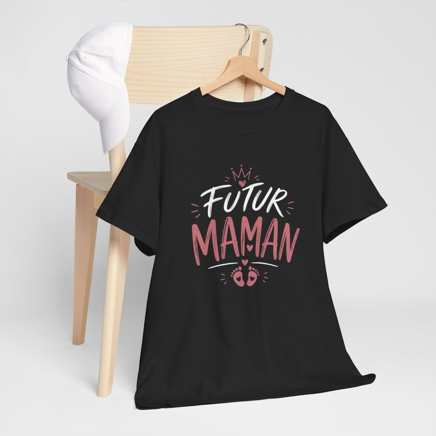 T-Shirt Femme Futur Maman – Tee Shirt Grossesse Cadeau Future Maman Bébé Naissance Idée Cadeau Femme Enceinte