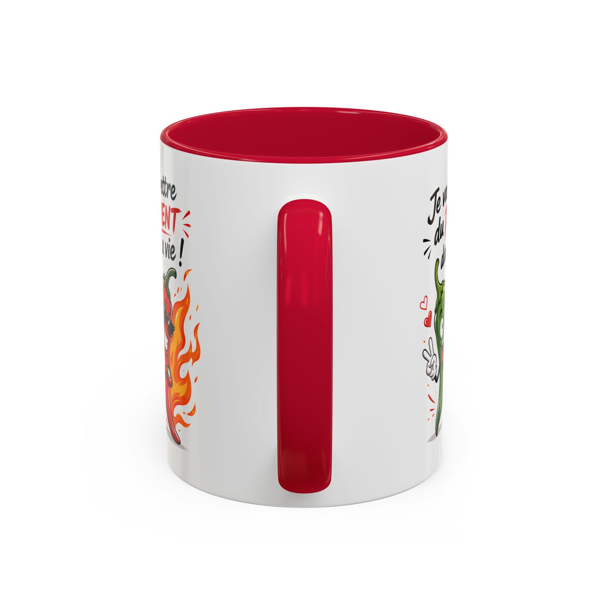 Mug Je Vais Mettre du Piment dans ta Vie – Tasse Humour Piment – Cadeau Drôle et Original Homme Femme Noir Bleu Rouge