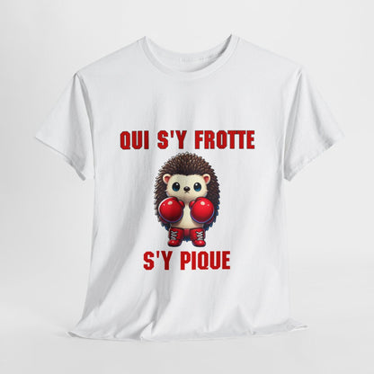 Tee-Shirt Hérisson Boxeur idée cadeau humour animal animaux - Homme et Femme