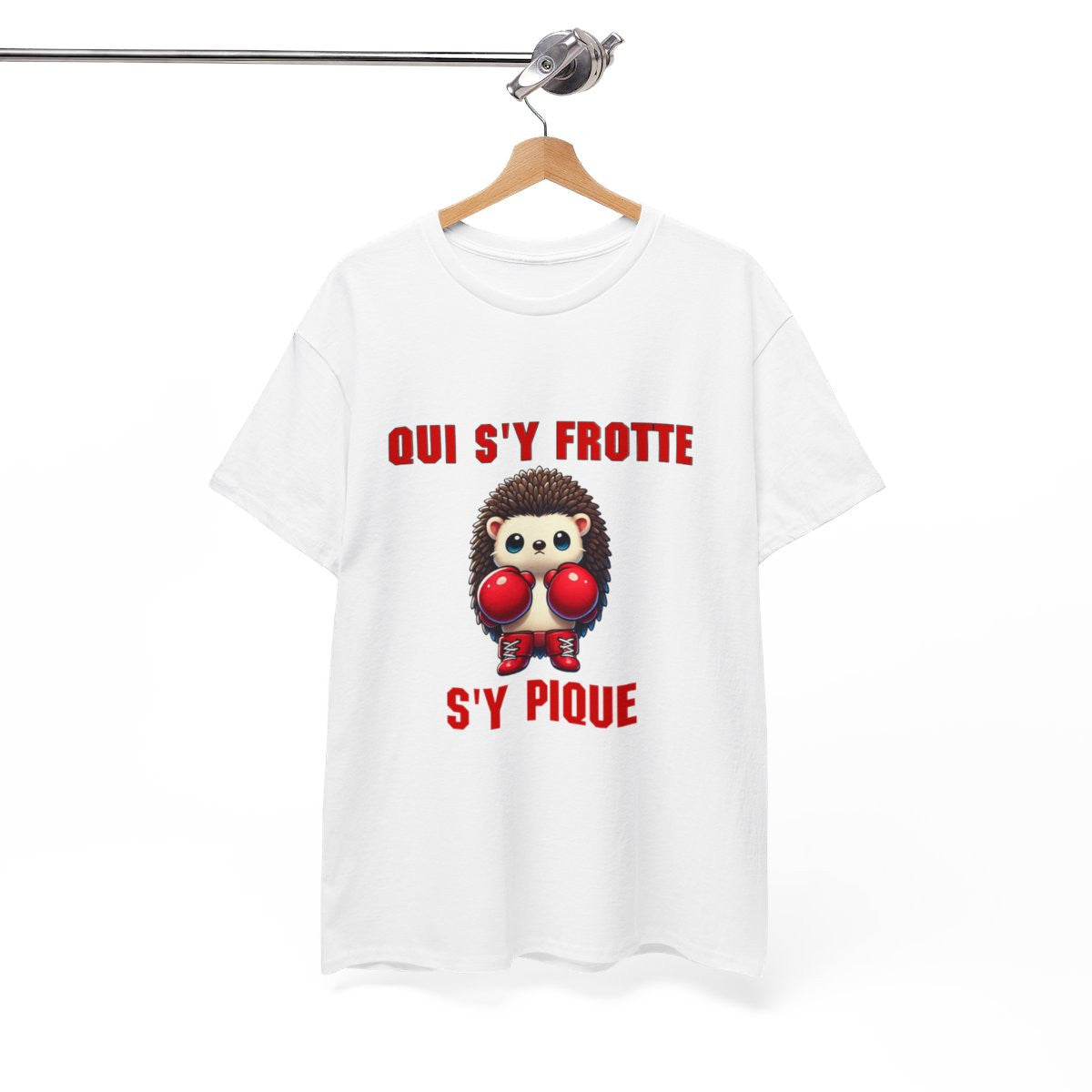 Tee-Shirt Hérisson Boxeur idée cadeau humour animal animaux - Homme et Femme