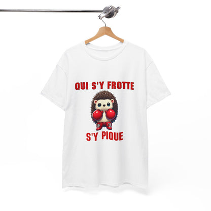 Tee-Shirt Hérisson Boxeur idée cadeau humour animal animaux - Homme et Femme