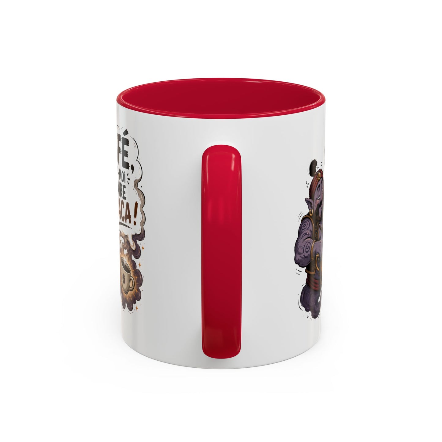 Mug Café Humour – Café Fais-Moi Faire Caca – Tasse Drôle avec Génie – Cadeau Original Homme et Femme Amateur de Café