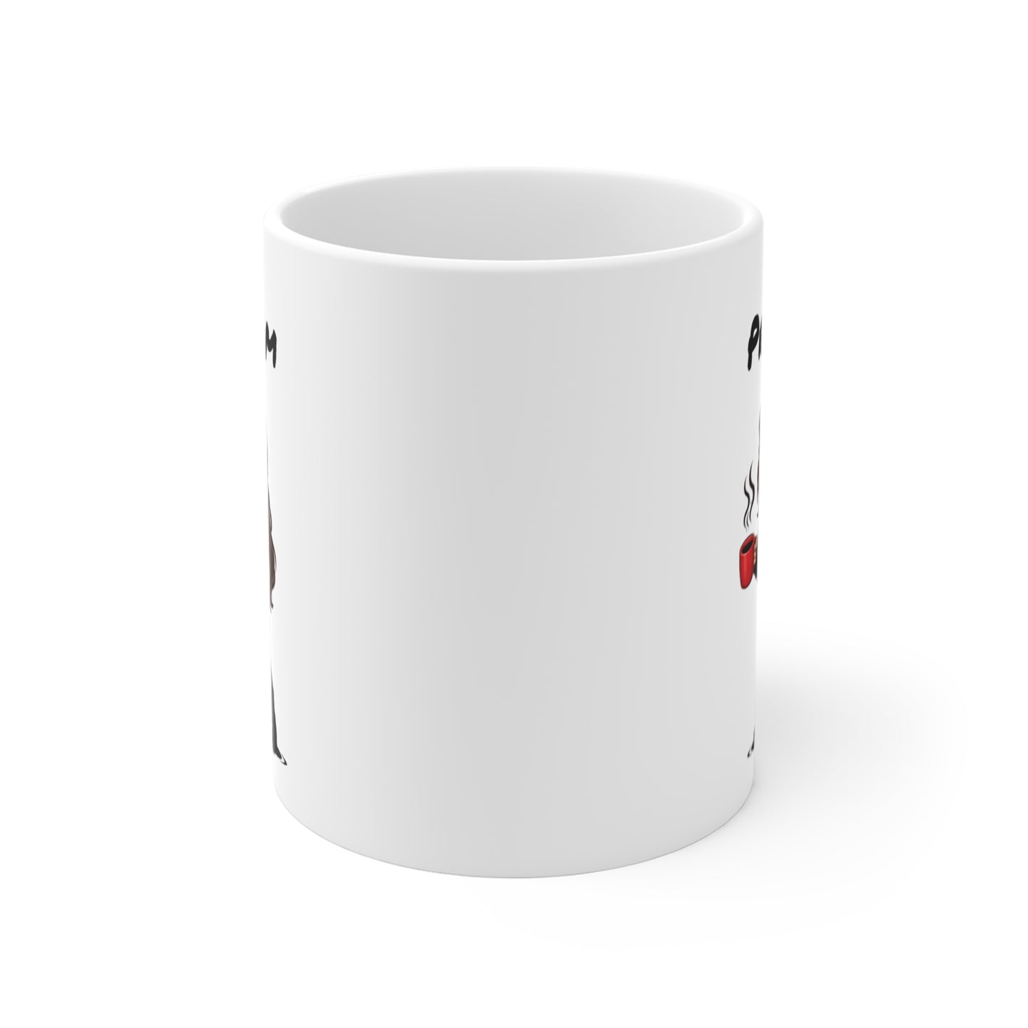 Tasse Motarde avec Café – Mug Femme Biker Style Rock – Illustration Motarde Casque Moto 325ml – Cadeau Original Femme