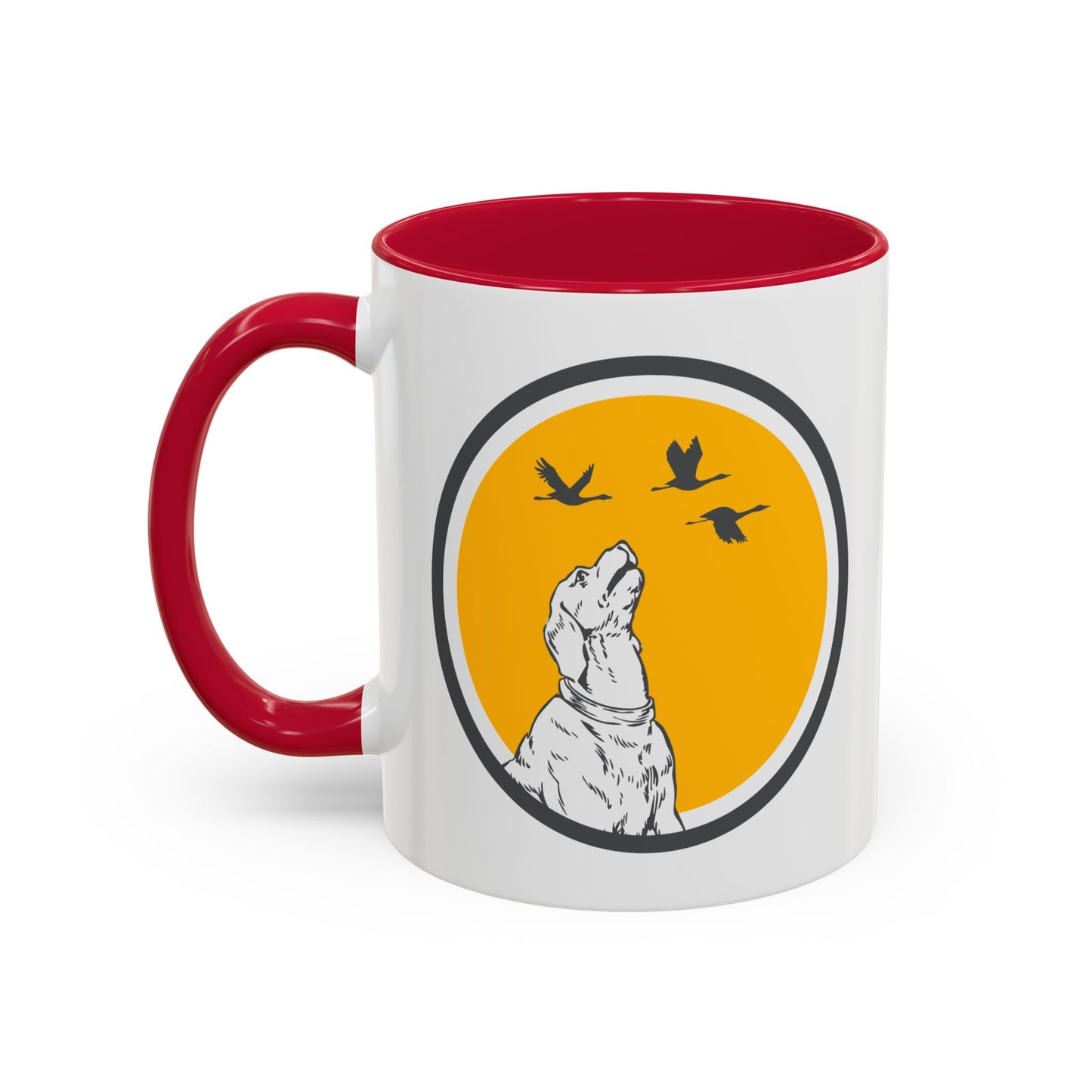 Mug Labrador Homme et Femme – Tasse Chien pour Maître et Maîtresse – Cadeau Amoureux du Labrador – Idée Cadeau Propriétaire de Chien Passionné Nature – 325 ml Noir Bleu Rouge