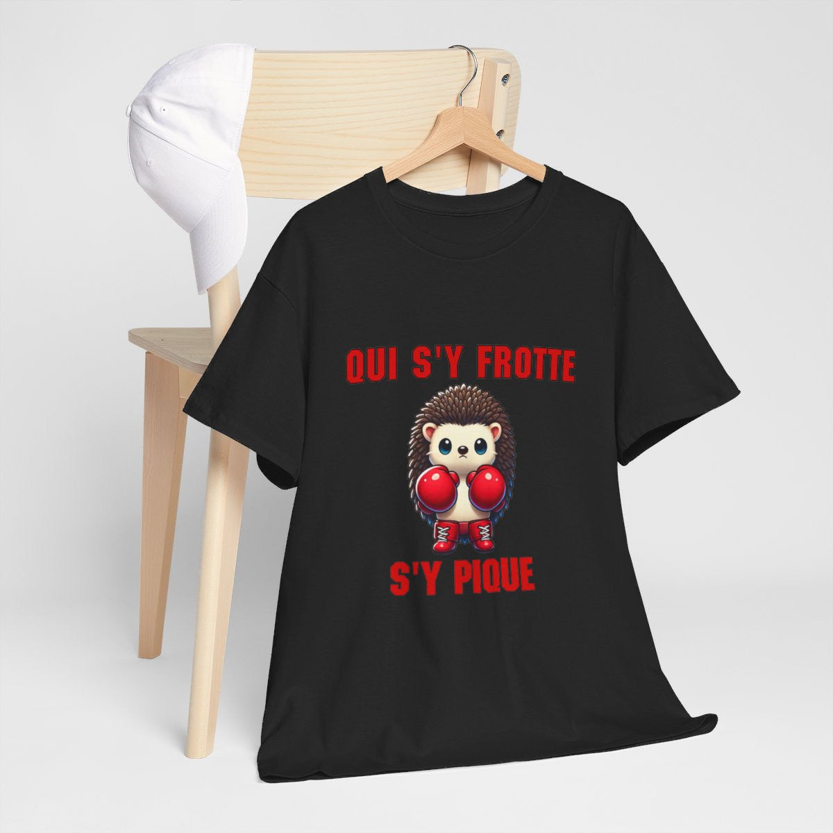 Tee-Shirt Hérisson Boxeur idée cadeau humour animal animaux - Homme et Femme