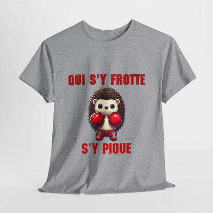 Tee-Shirt Hérisson Boxeur idée cadeau humour animal animaux - Homme et Femme
