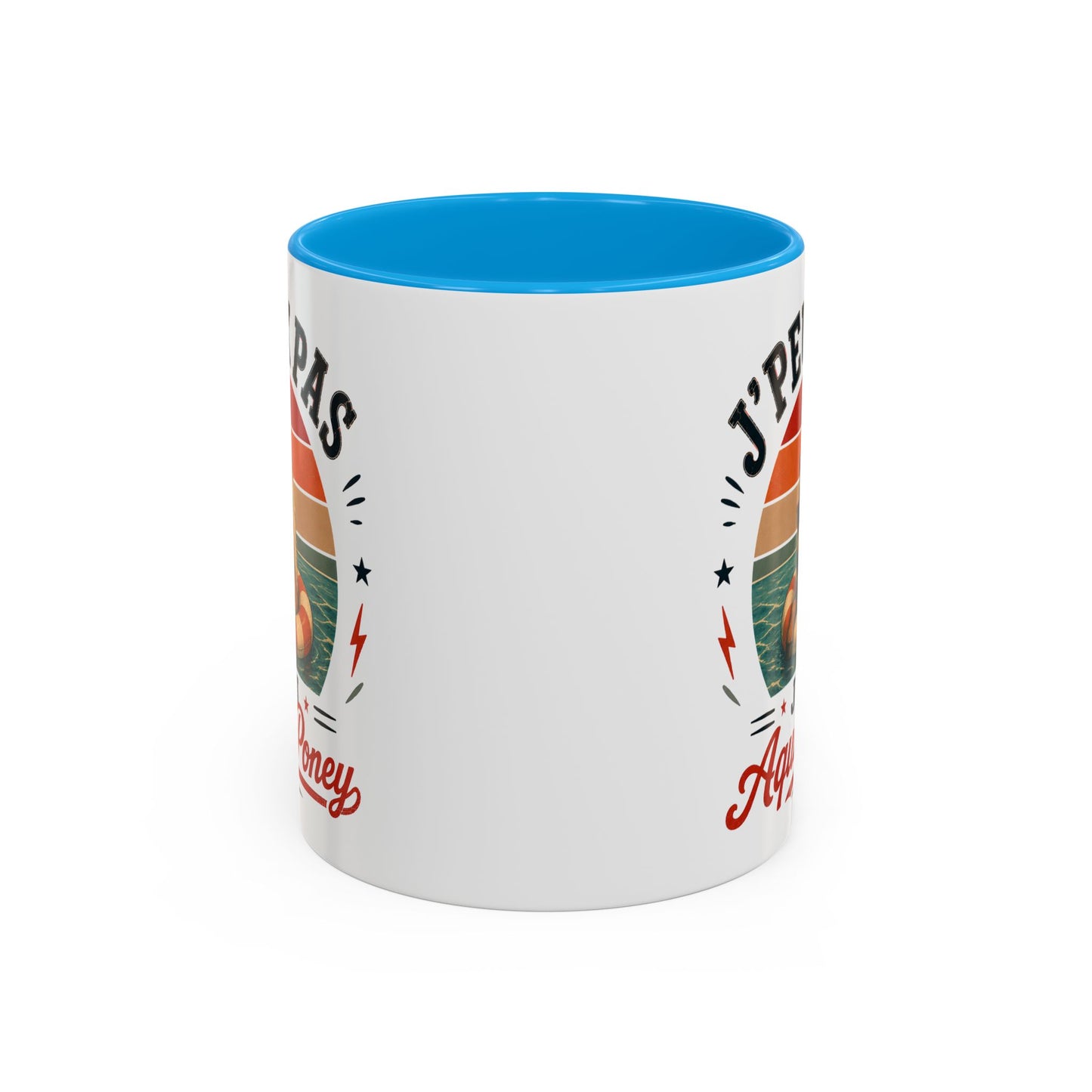 Tasse J’Peux Pas J’Ai Aqua Poney – Mug Humour Vintage avec Poney – Cadeau Drôle Homme Femme 325ml