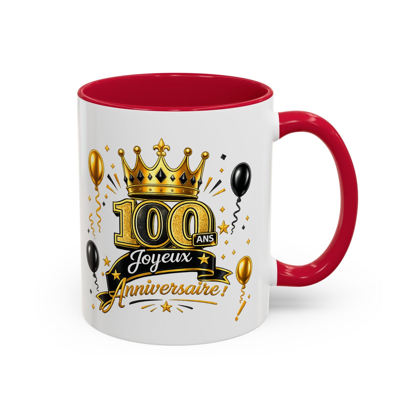 Mug Joyeux 100 Ans – Tasse Anniversaire 100 Ans – Cadeau Original pour Femme Homme – Idée Cadeau 100e Anniversaire