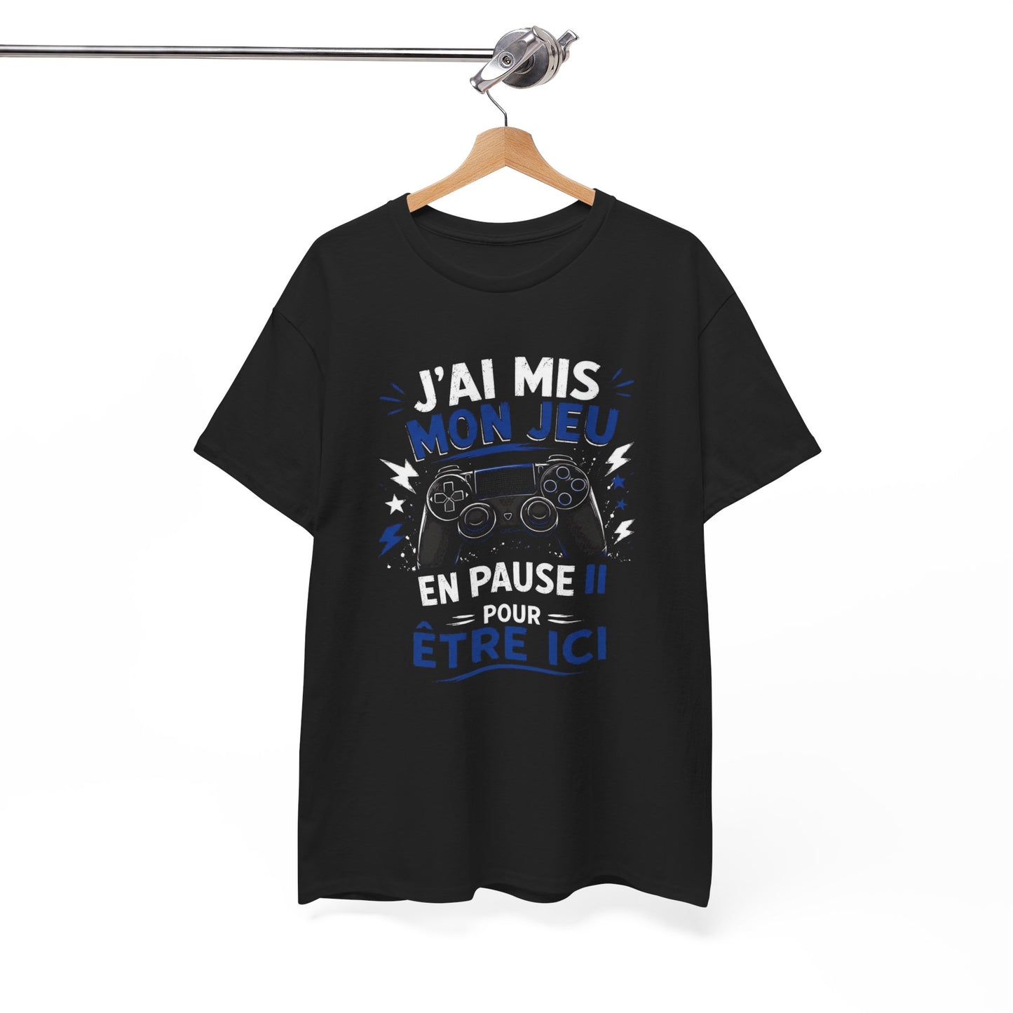 Tee-Shirt Gamer Homme et Femme – Humour Gaming Manette Jeu Vidéo – Cadeau Original Geek Passionné de Jeux Vidéo