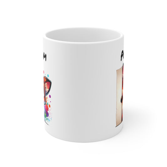 Tasse Personnalisable Renard Mignon – Mug Prénom Illustration Colorée – Cadeau Animal Forêt Rigolo 325ml