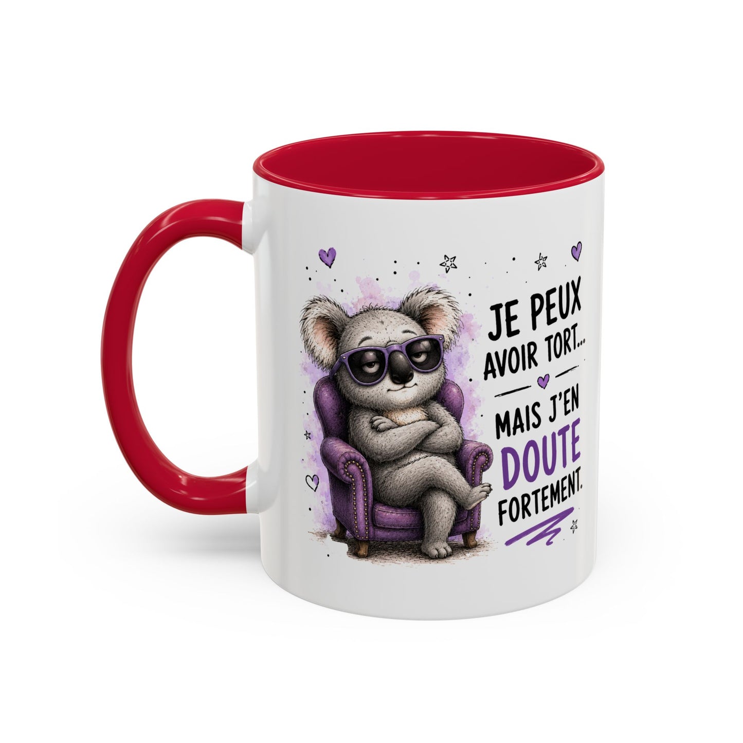 Tasse Koala Drôle Homme Femme – Mug Je Peux Avoir Tort Mais J'en Doute Fortement – Cadeau Humour 325 ml