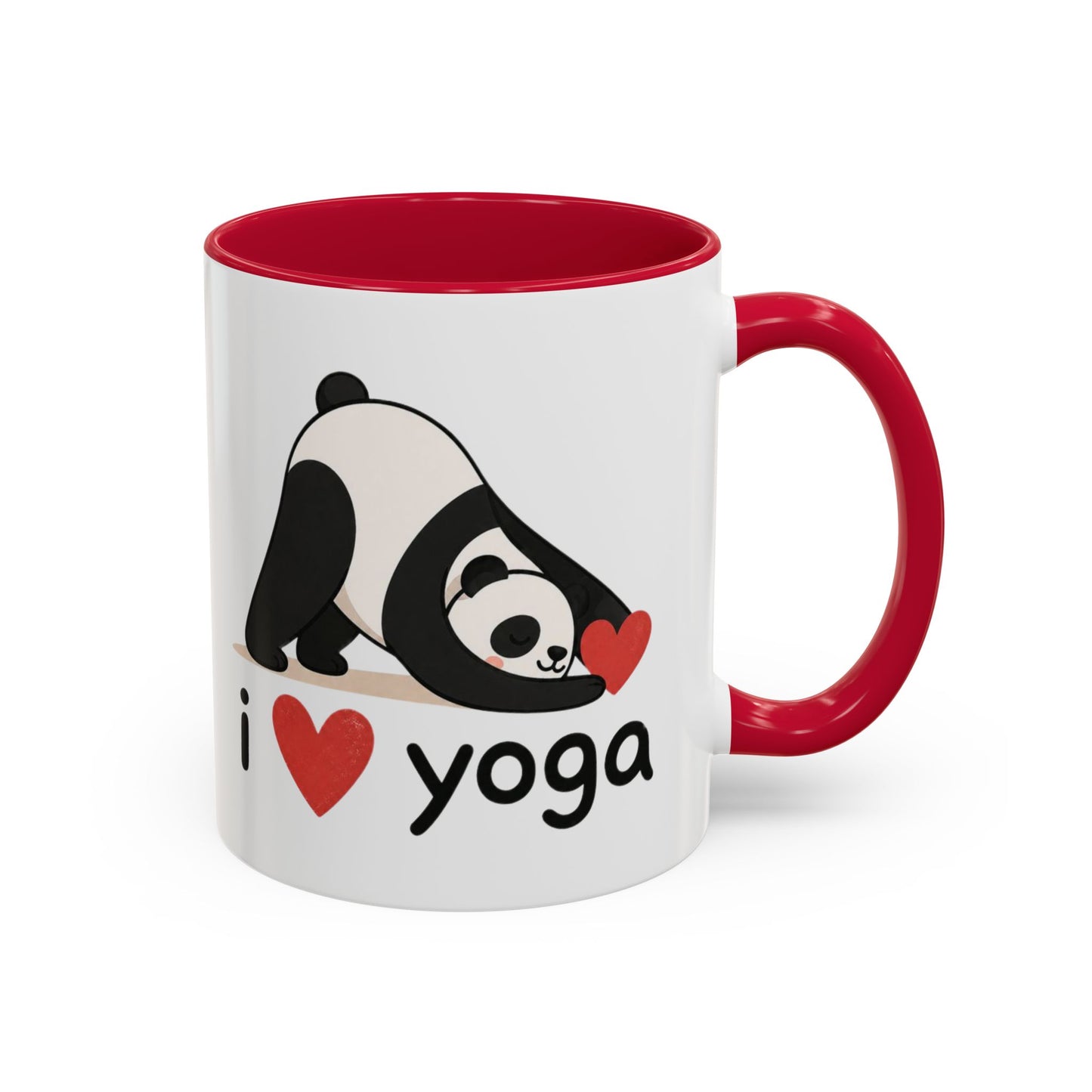 Mug Yoga Panda – I Love Yoga – Tasse Humoristique Zen Kawaii – Cadeau Original Méditation Relaxation Bien Être Céramique 325ml