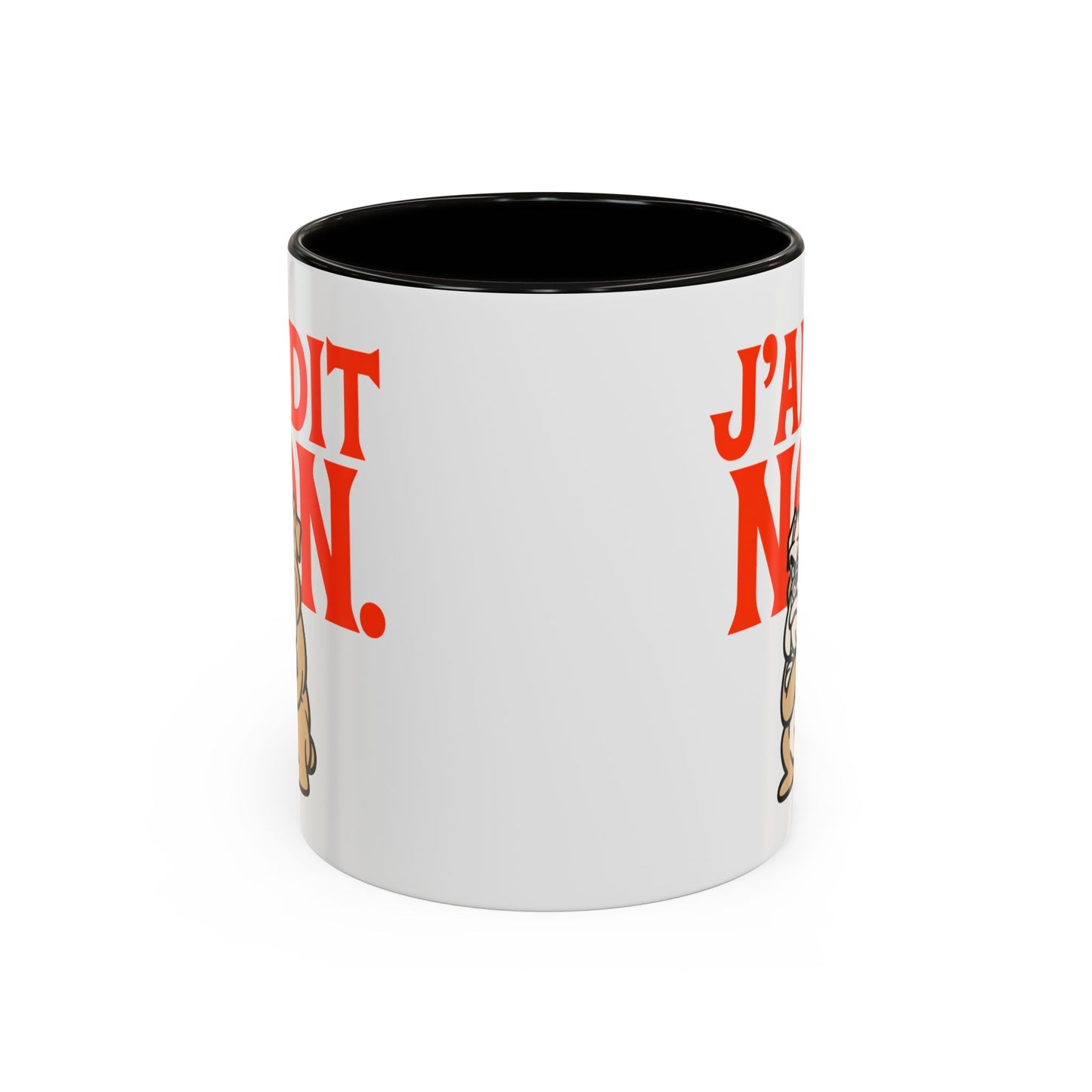Mug Drôle J’ai Dit Non – Tasse Humoristique Bulldog Boudeur – Cadeau Humour Bureau Café 325ml