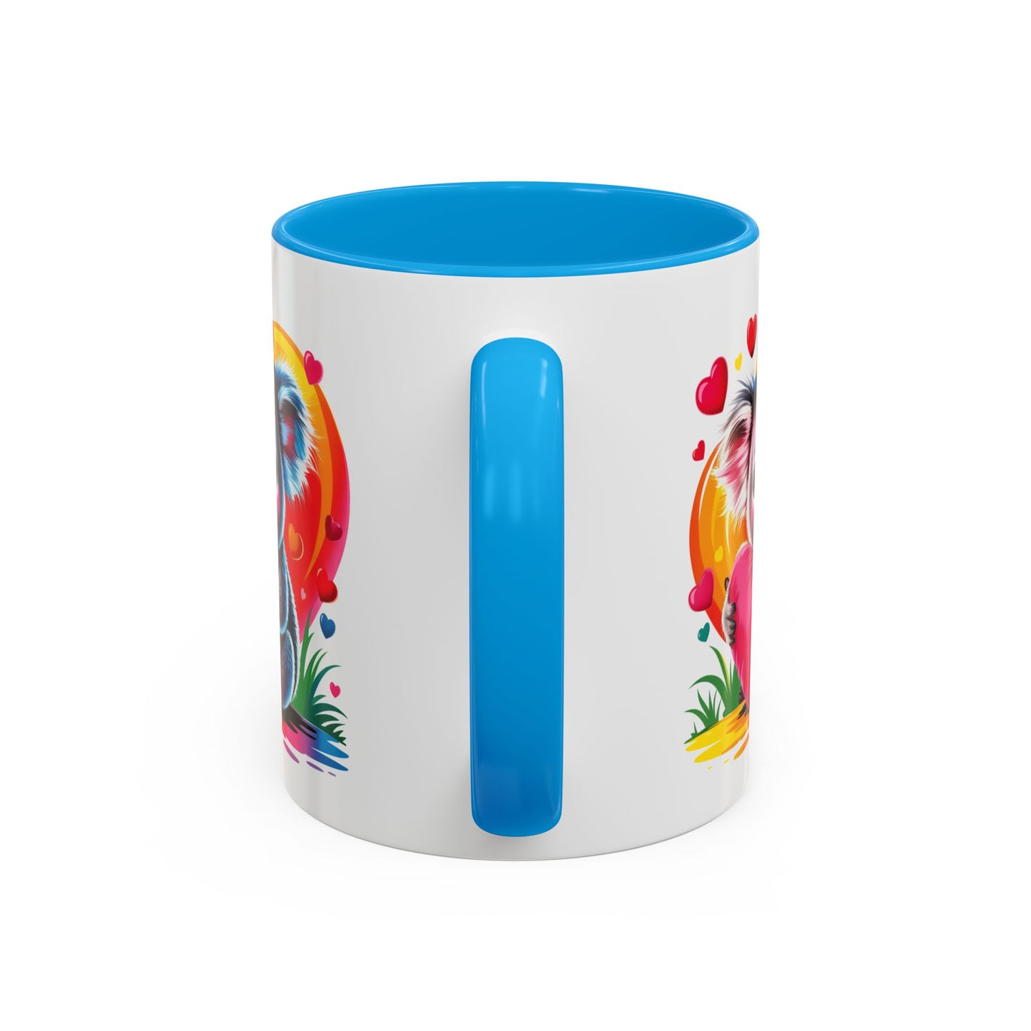 Mug Koala avec Cœur Rose – Tasse Kawaii Amour et Tendresse – Cadeau Original 325ml