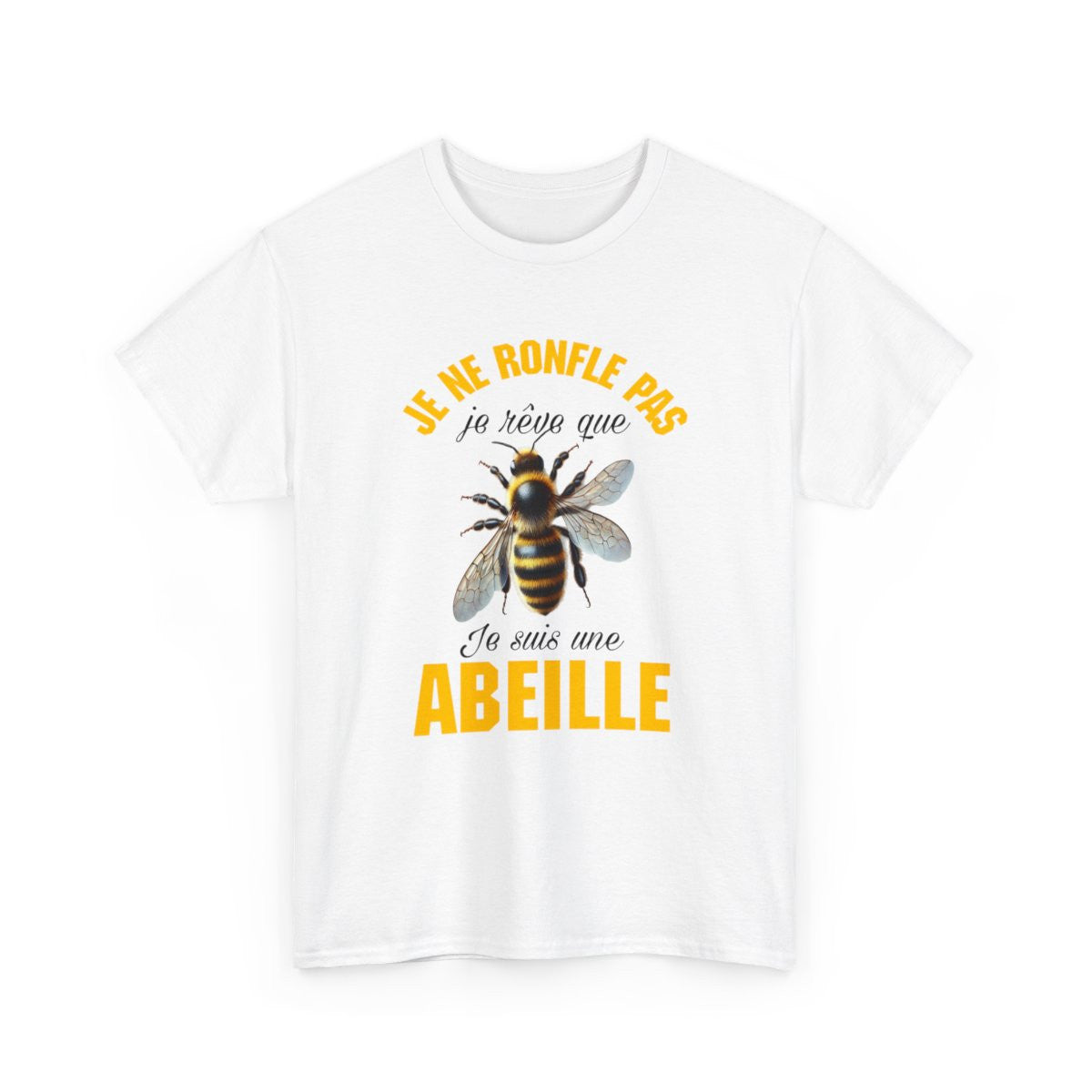 Tee Shirt Abeille Rêve Dormeur Apiculteur Idée cadeau humour amusant drôle fun pour Homme et Femme